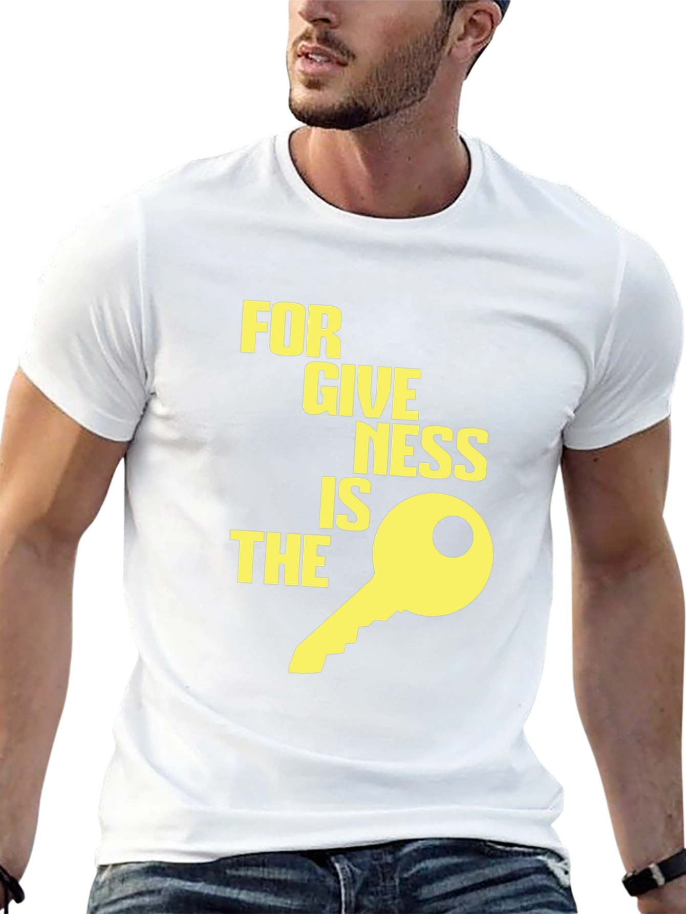 Forgiveness is the Key Graphic Tee - Black