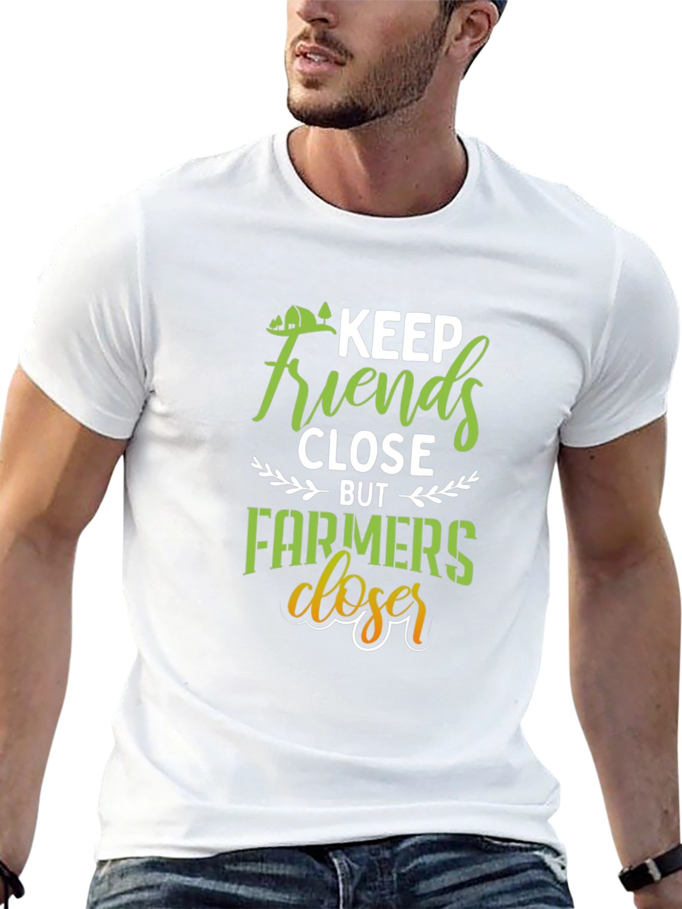 Keep Farmers Closer Black T-Shirt