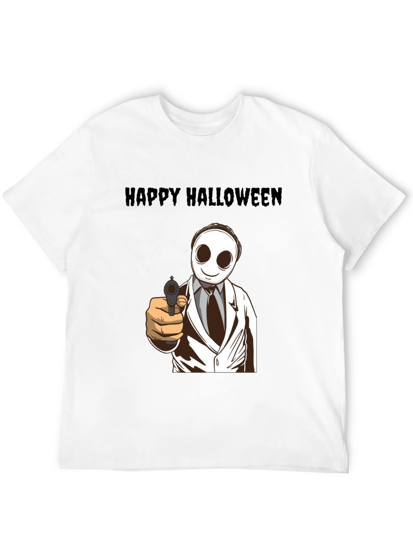 Happy Halloween Masked Character T-Shirt