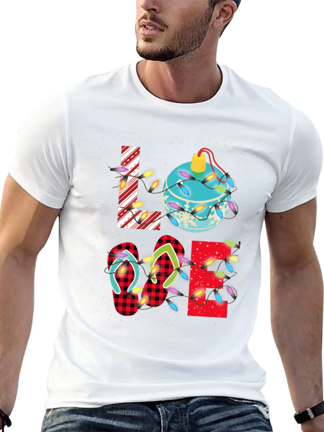 Love Beach Christmas Shirt