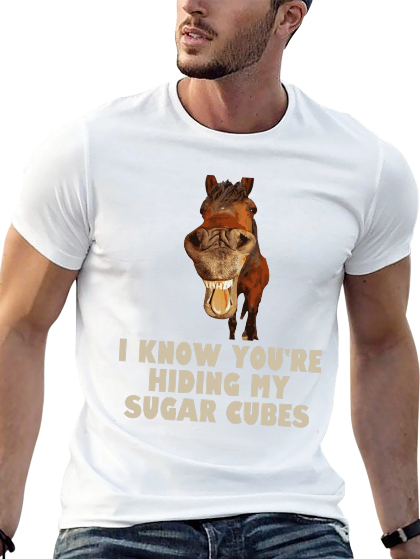 Funny Horse Sugar Cubes T-Shirt