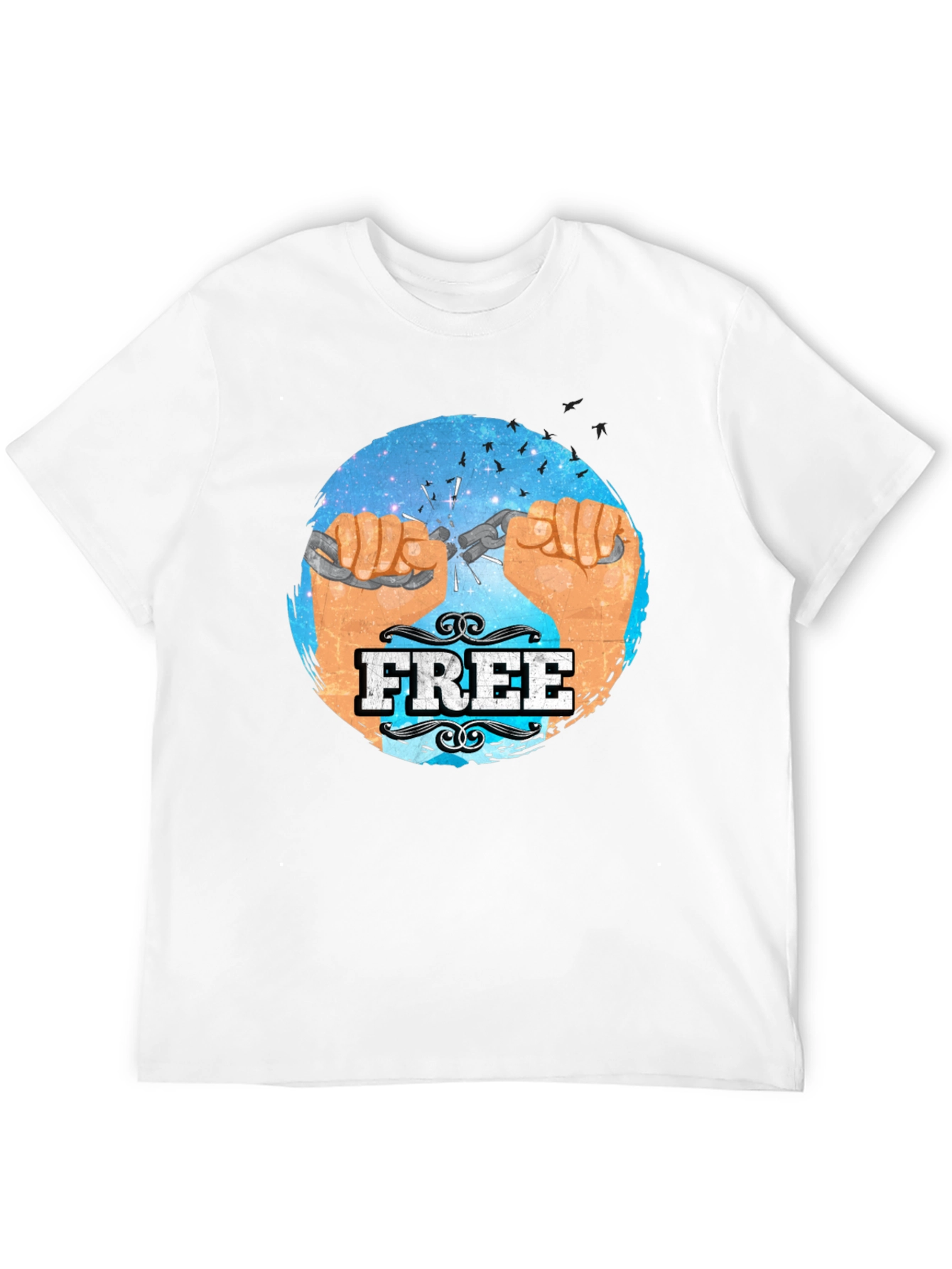 Free Breaking Chains Graphic T-Shirt