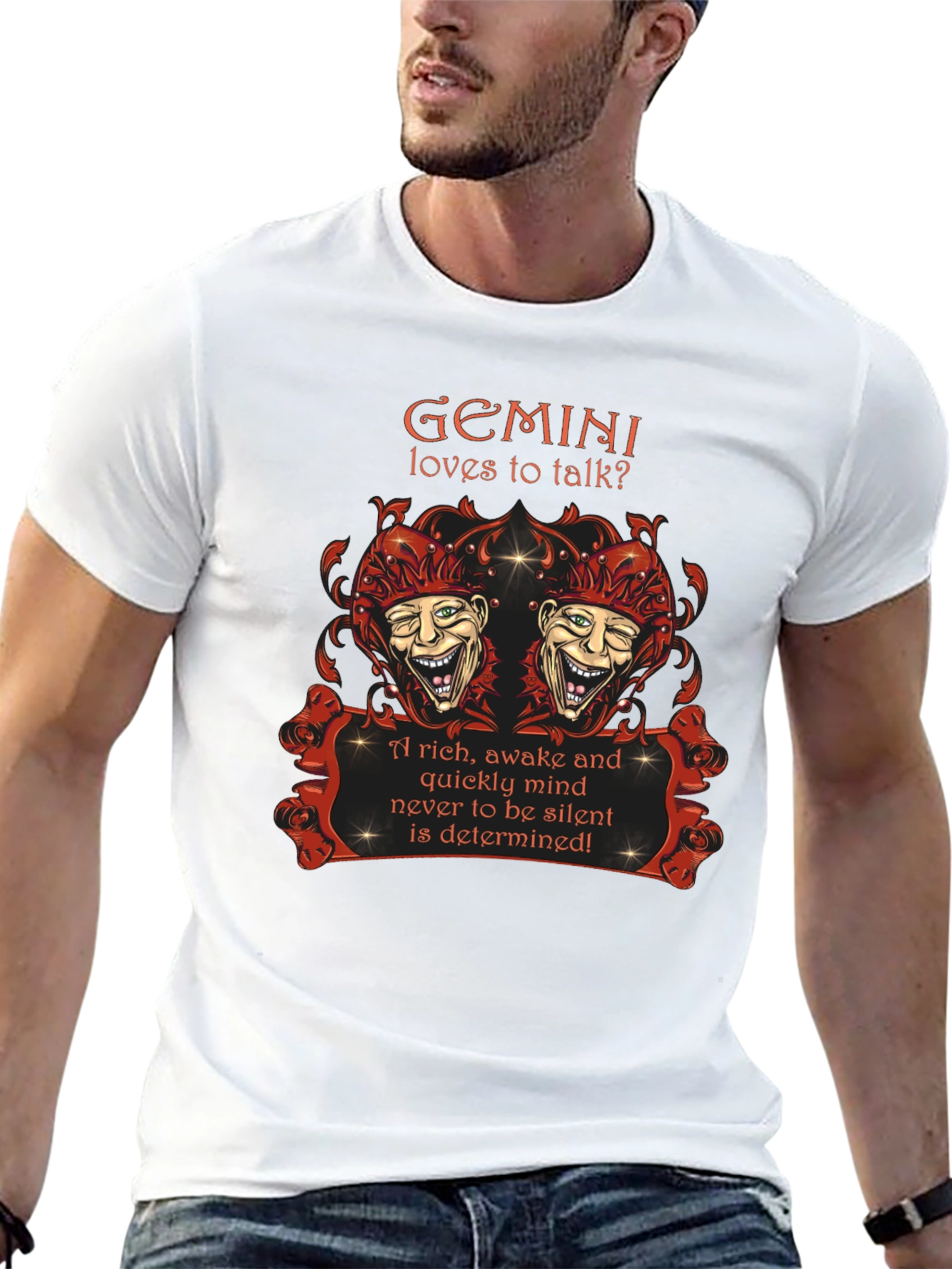 Gemini Zodiac T-Shirt: Loves to Talk? Design