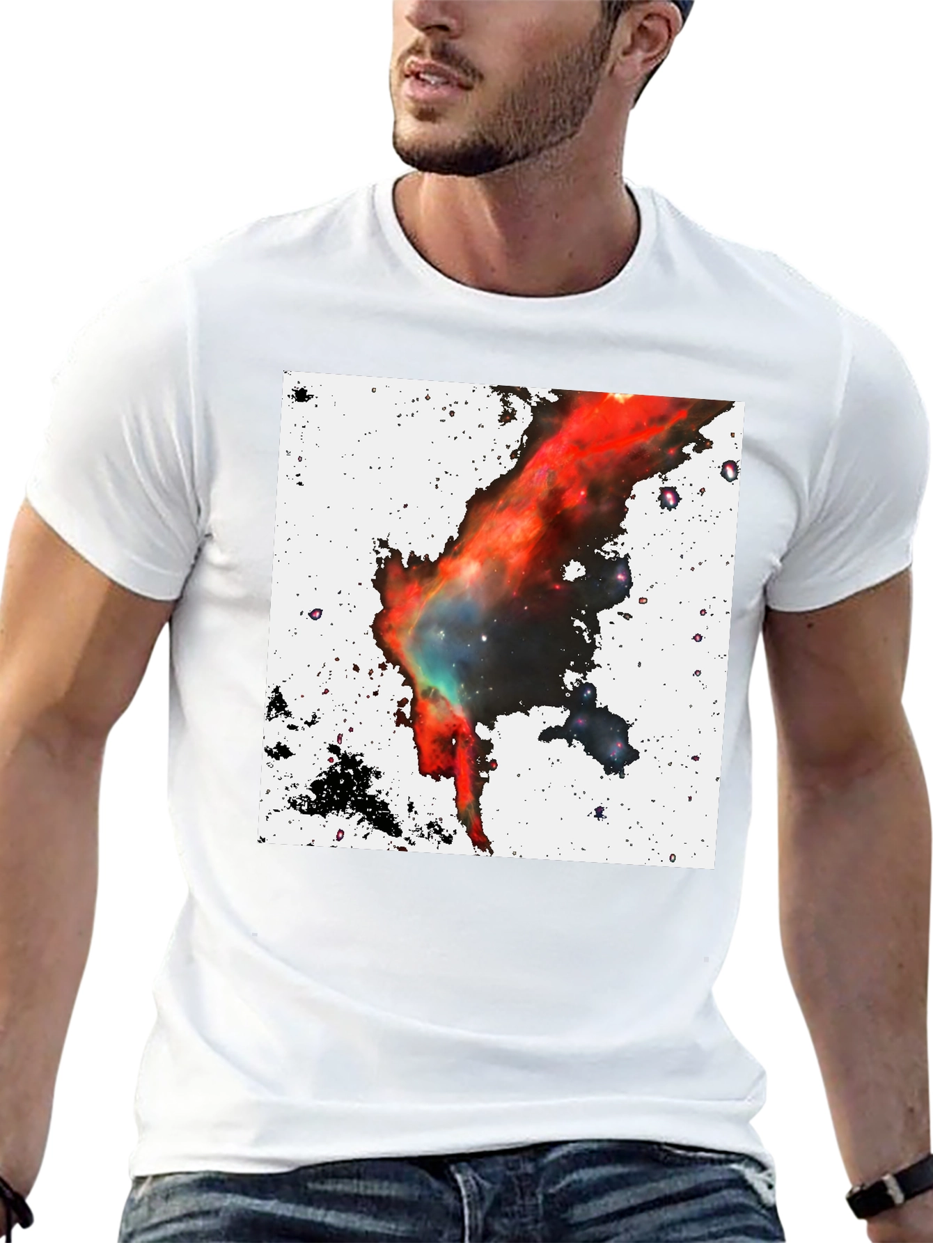 Nebula Graphic Black T-Shirt