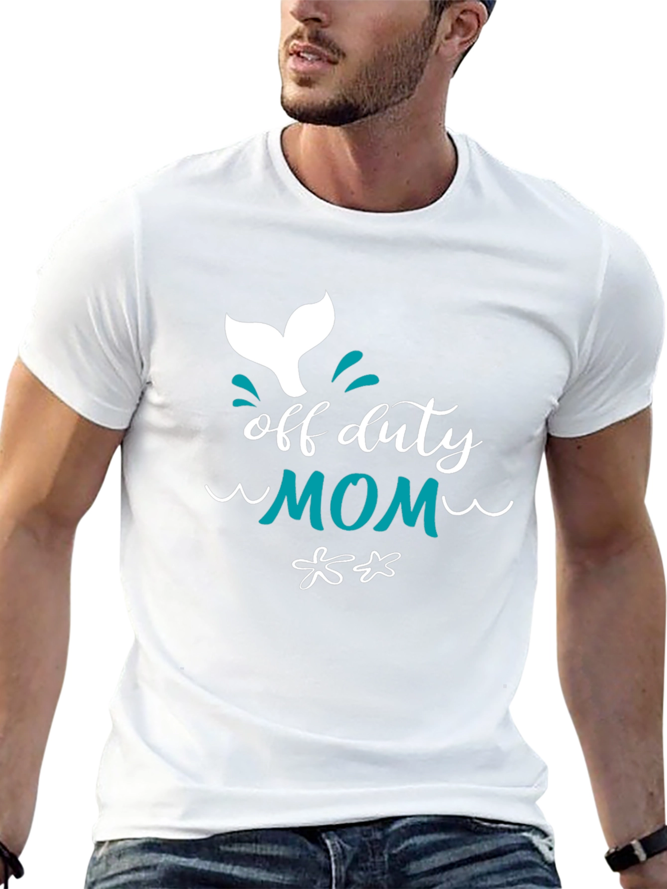 Off Duty Mom Graphic Tee - Relaxed Comfort