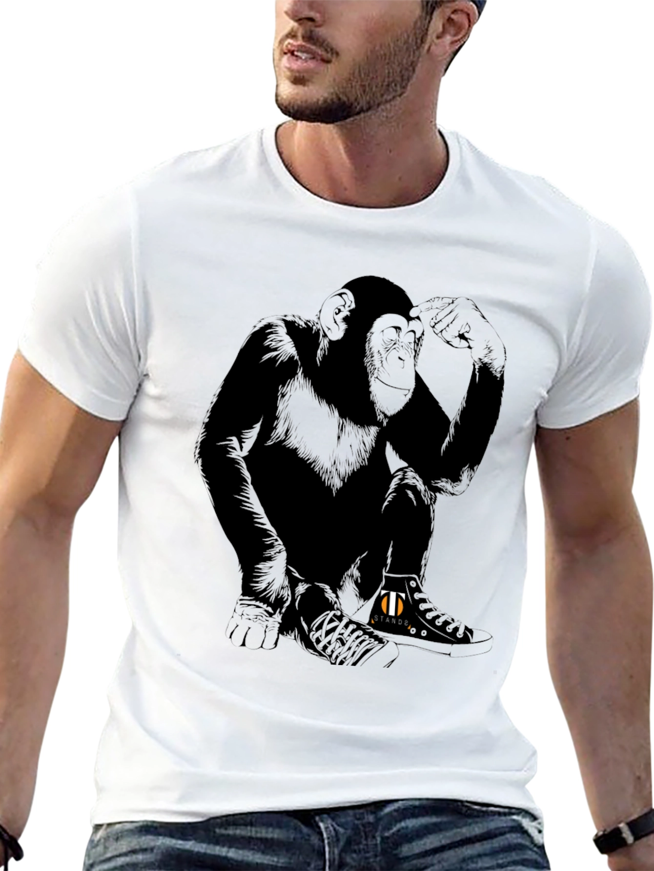 Monkey Graphic Tee - Relaxed Fit