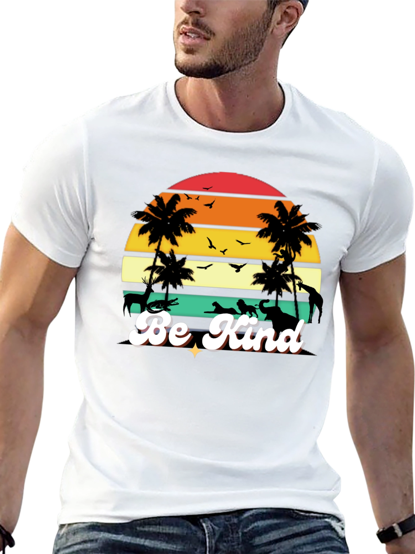 Be Kind Retro Sunset Graphic Tee