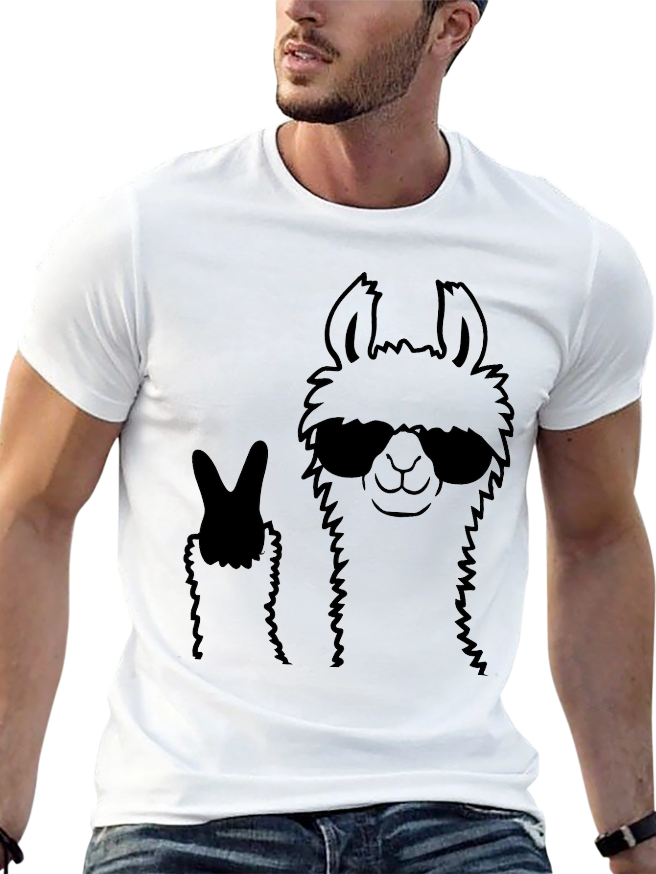 Cool Llama T-Shirt - Peace and Style