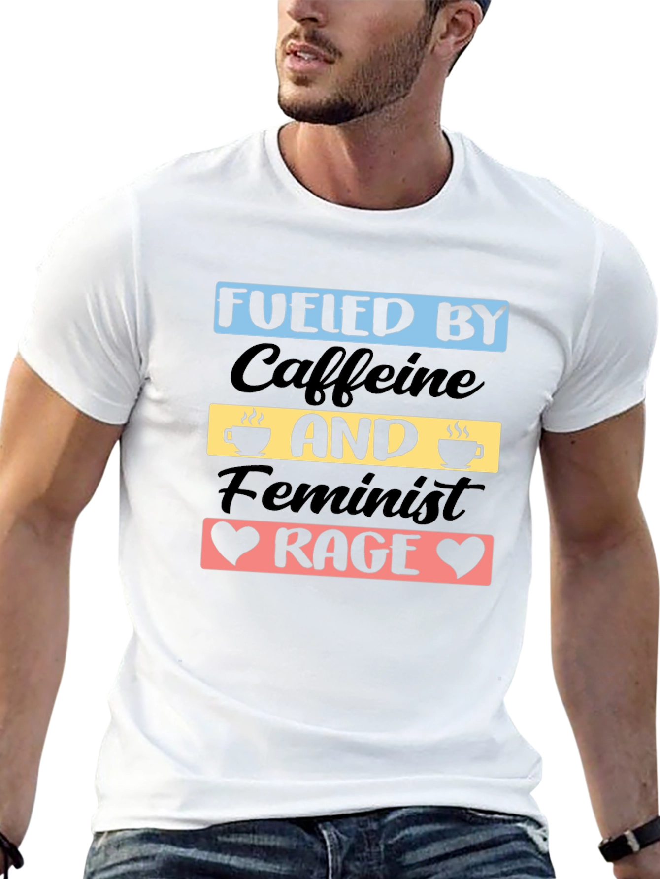 Fueled by Caffeine and Feminist Rage T-Shirt