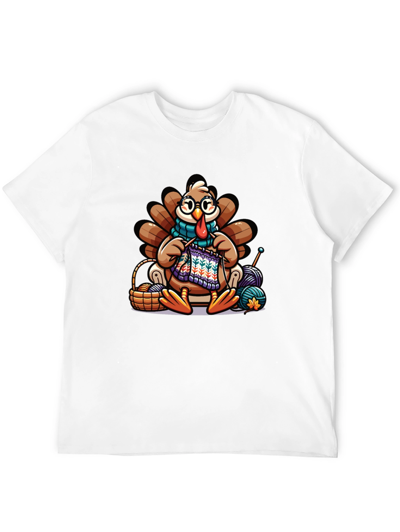 Knitting Turkey T-Shirt: Thanksgiving Fun!