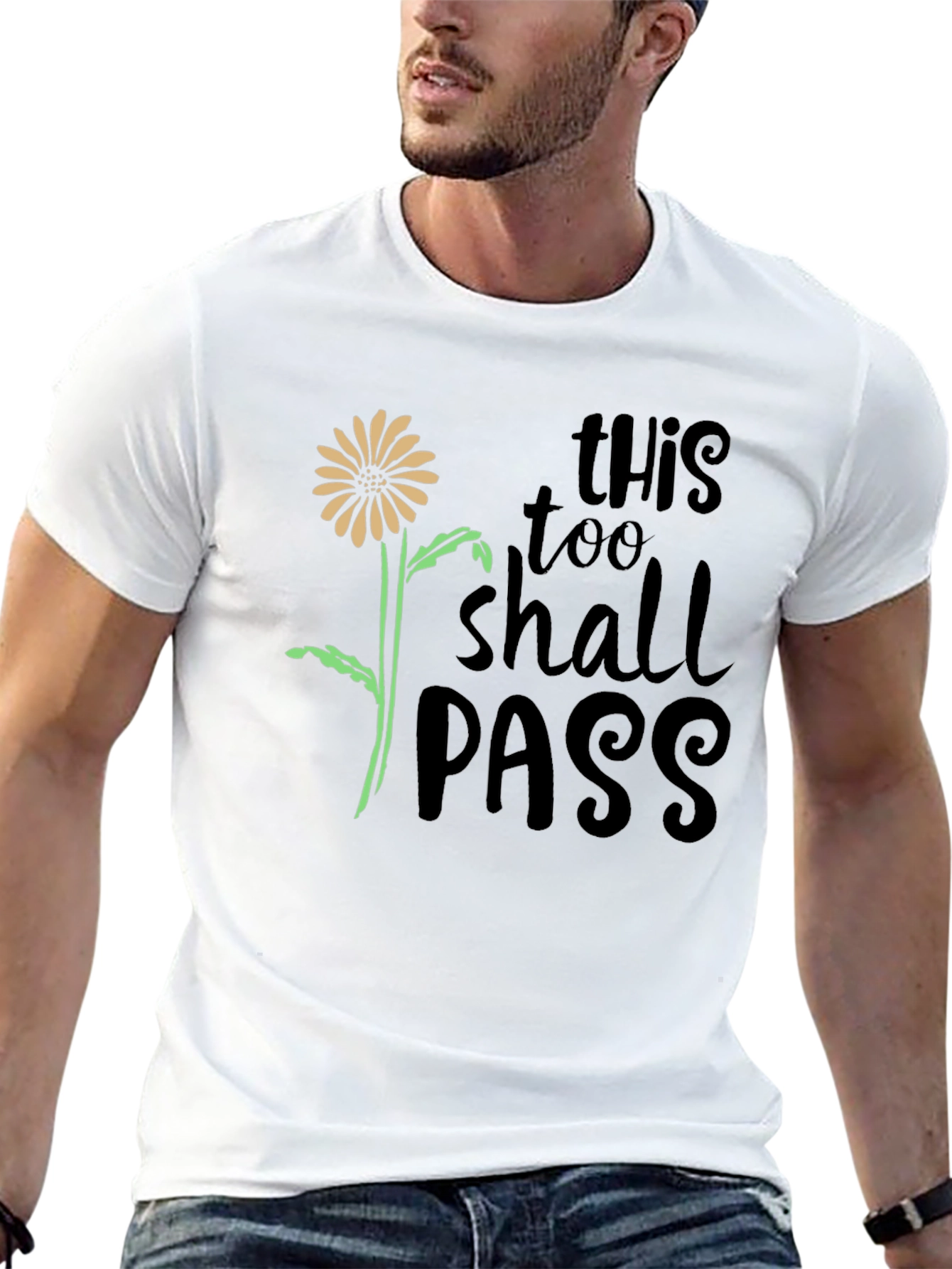 This Too Shall Pass Black Graphic Tee