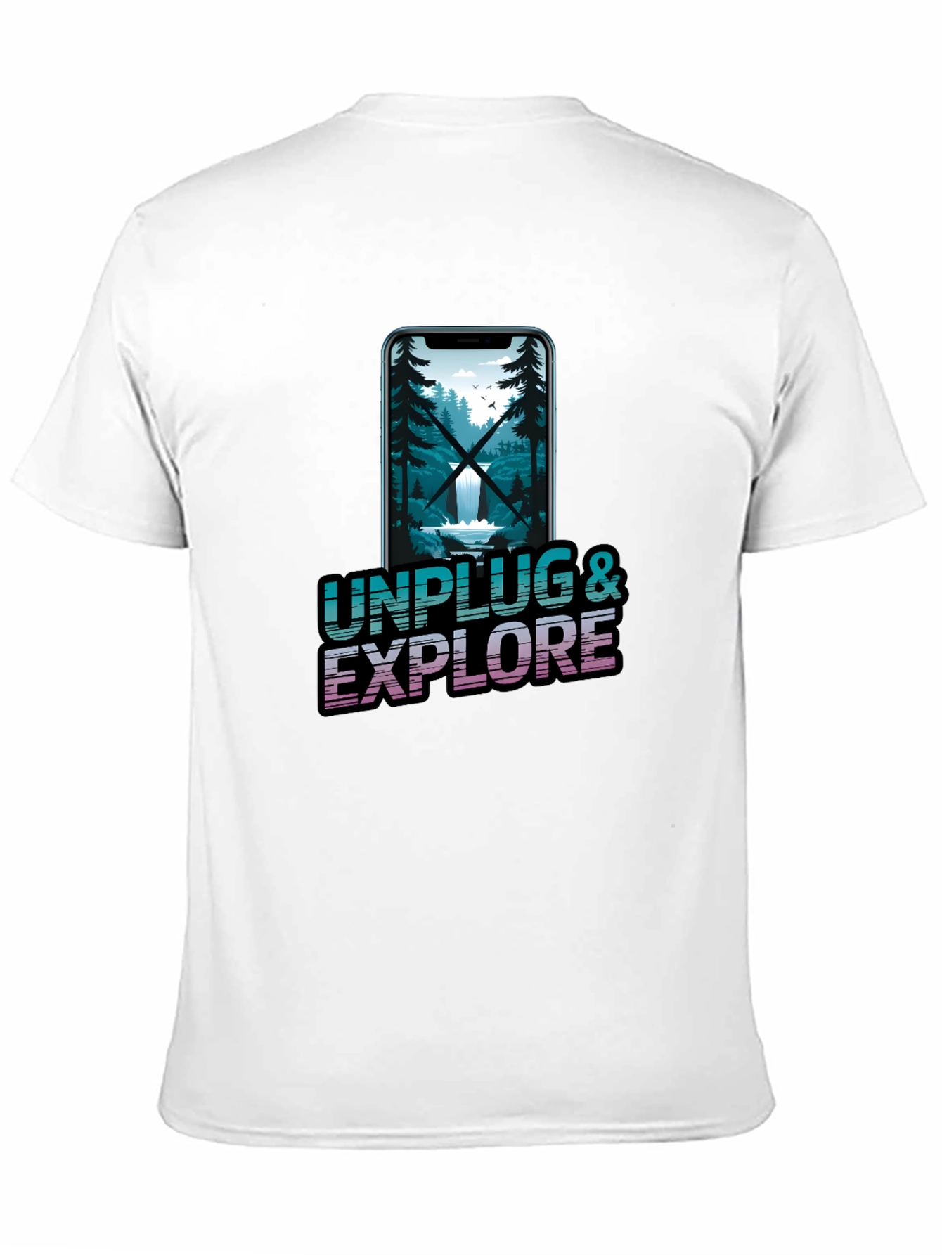 Unplug & Explore Nature Graphic T-Shirt