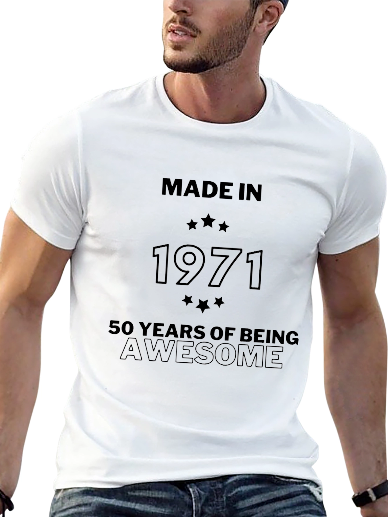 Made in 1971 Awesome 50th Birthday T-Shirt