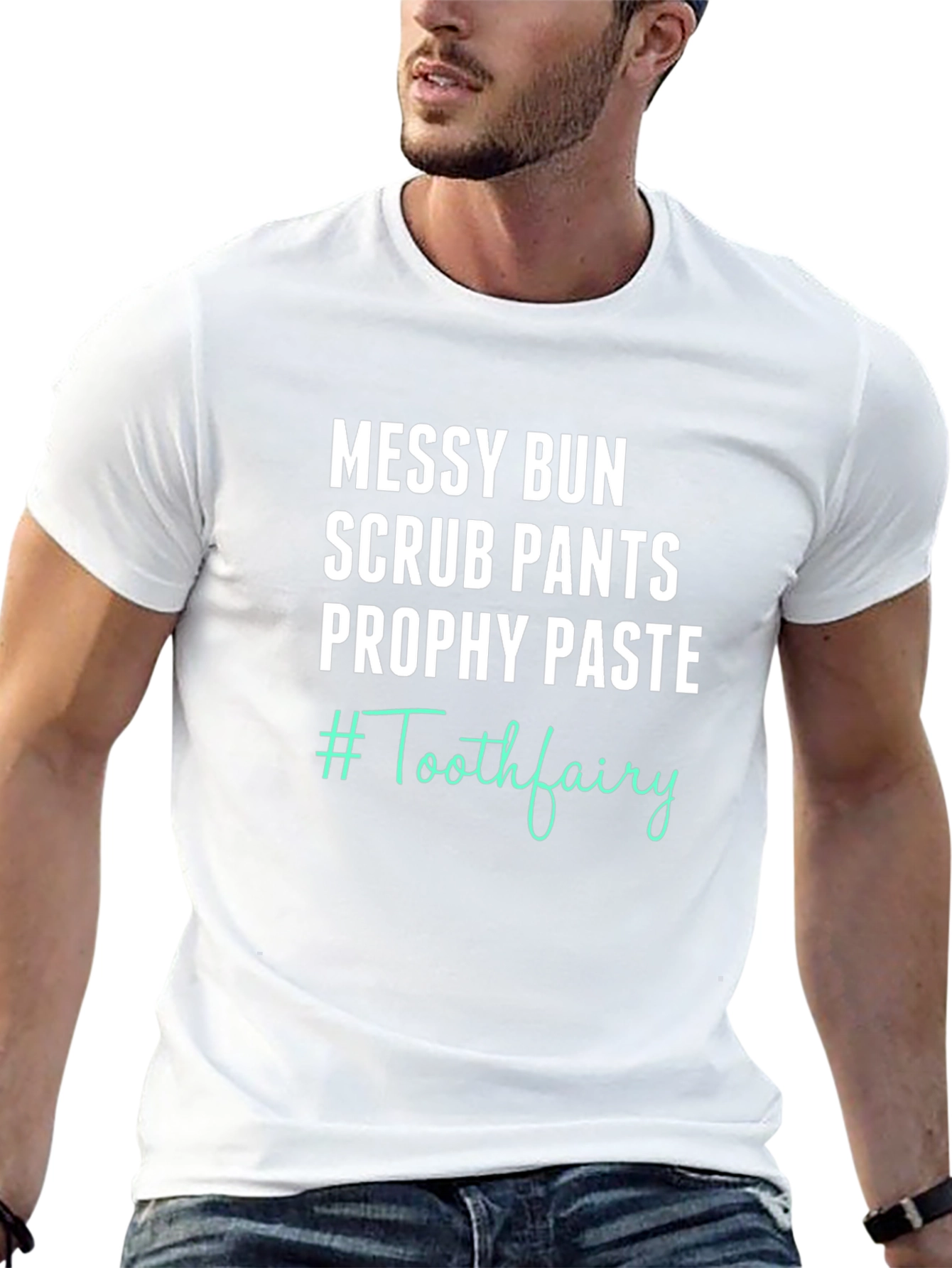 Messy Bun Tooth Fairy Graphic Tee