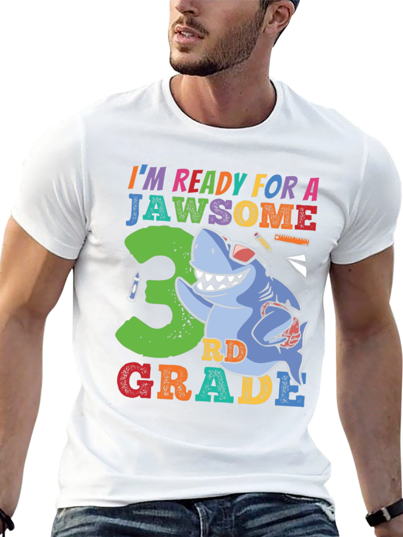 Jawsome 3rd Grade Shark T-Shirt