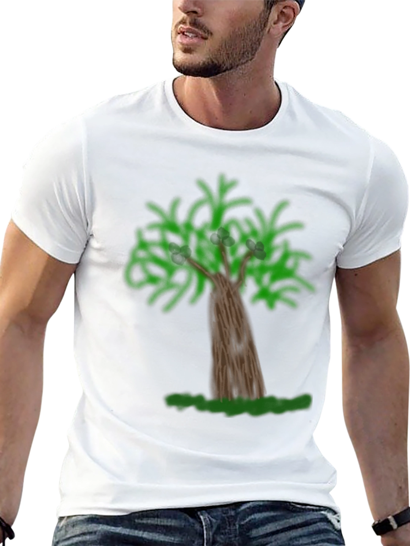 Tree Graphic Black T-Shirt
