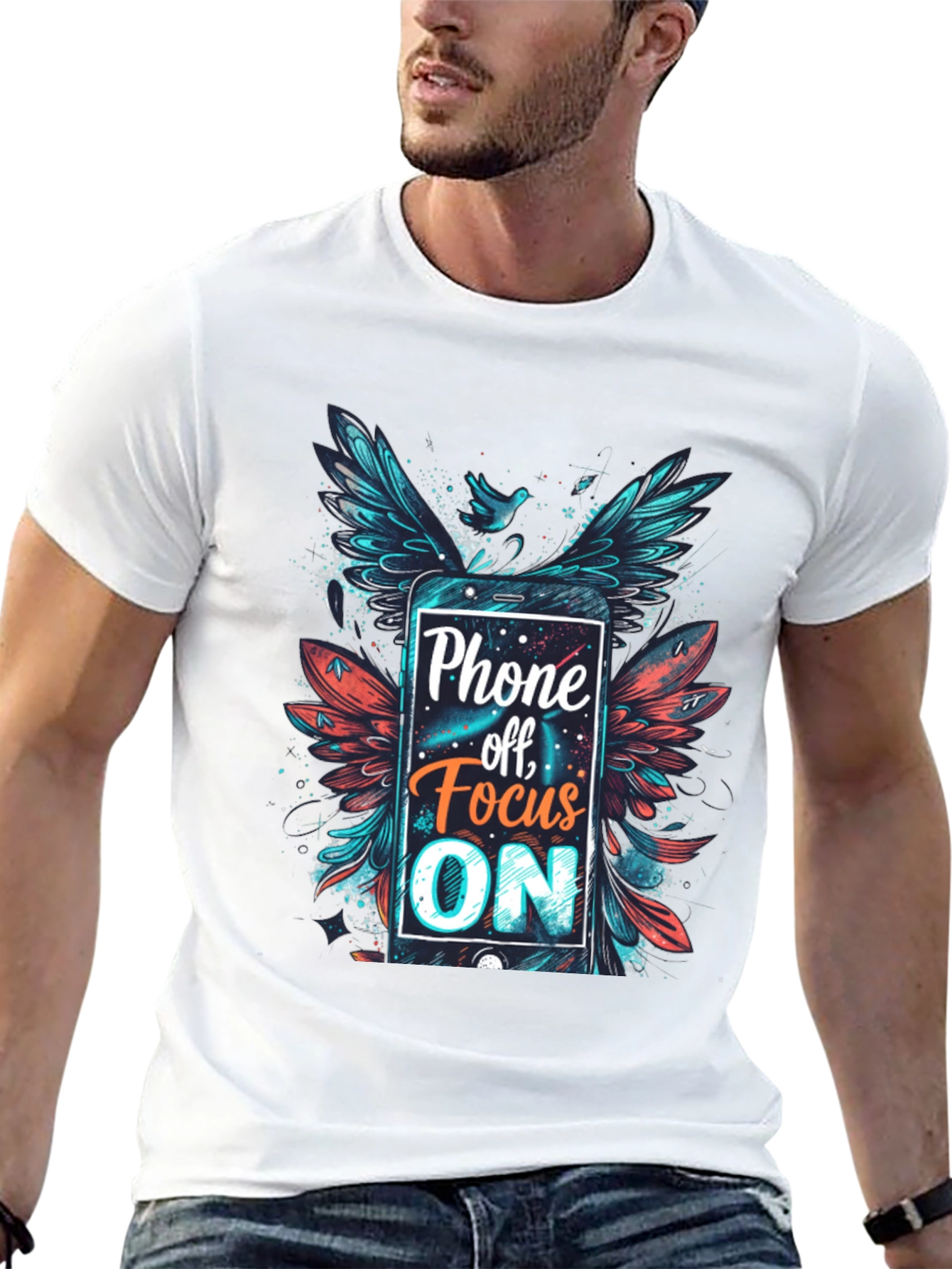 Phone Off Focus On Graphic Tee
