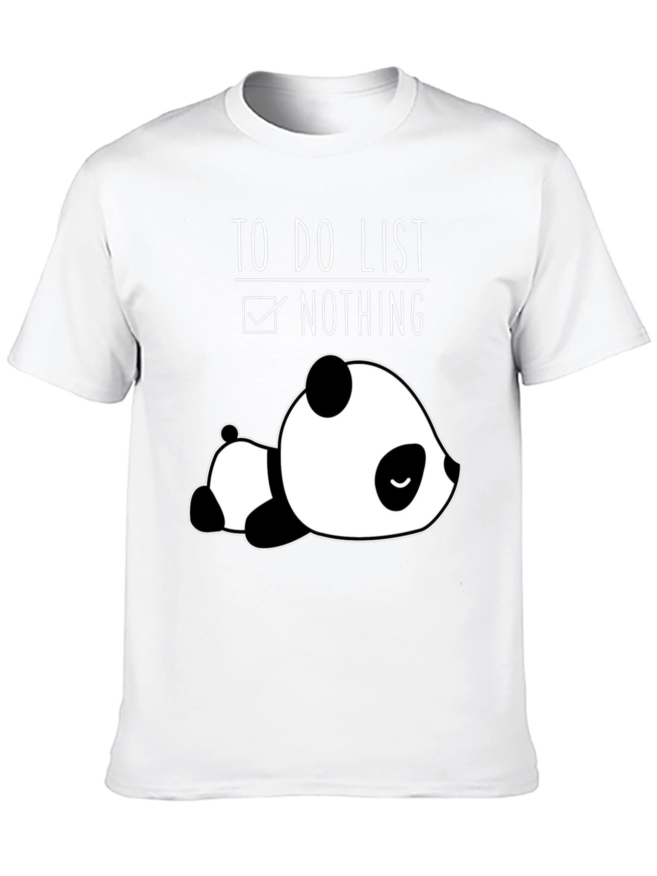 Lazy Panda To-Do List Graphic Tee