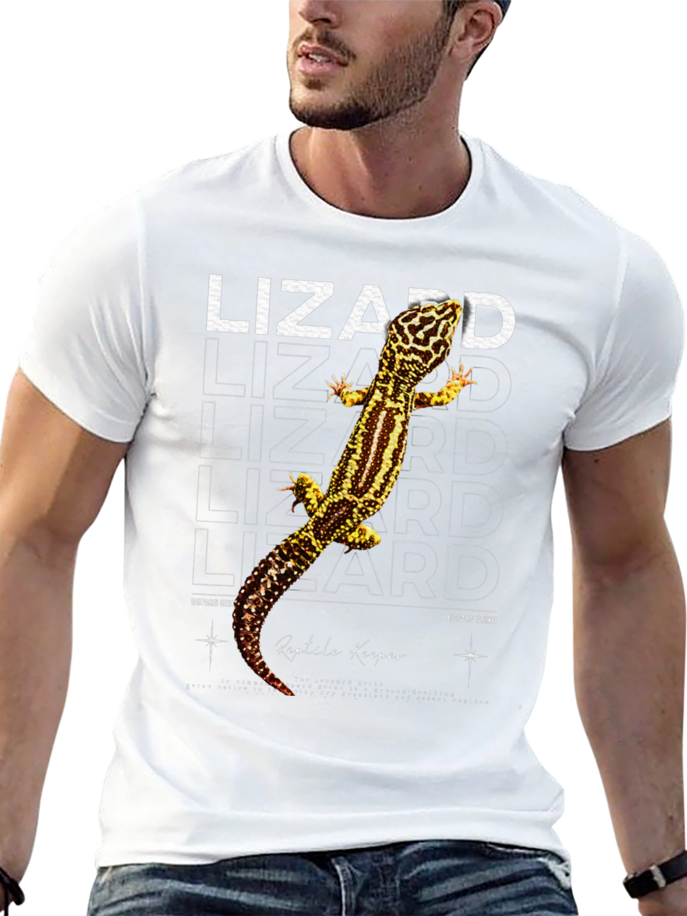 Leopard Gecko Reptile Keeper Graphic T-Shirt