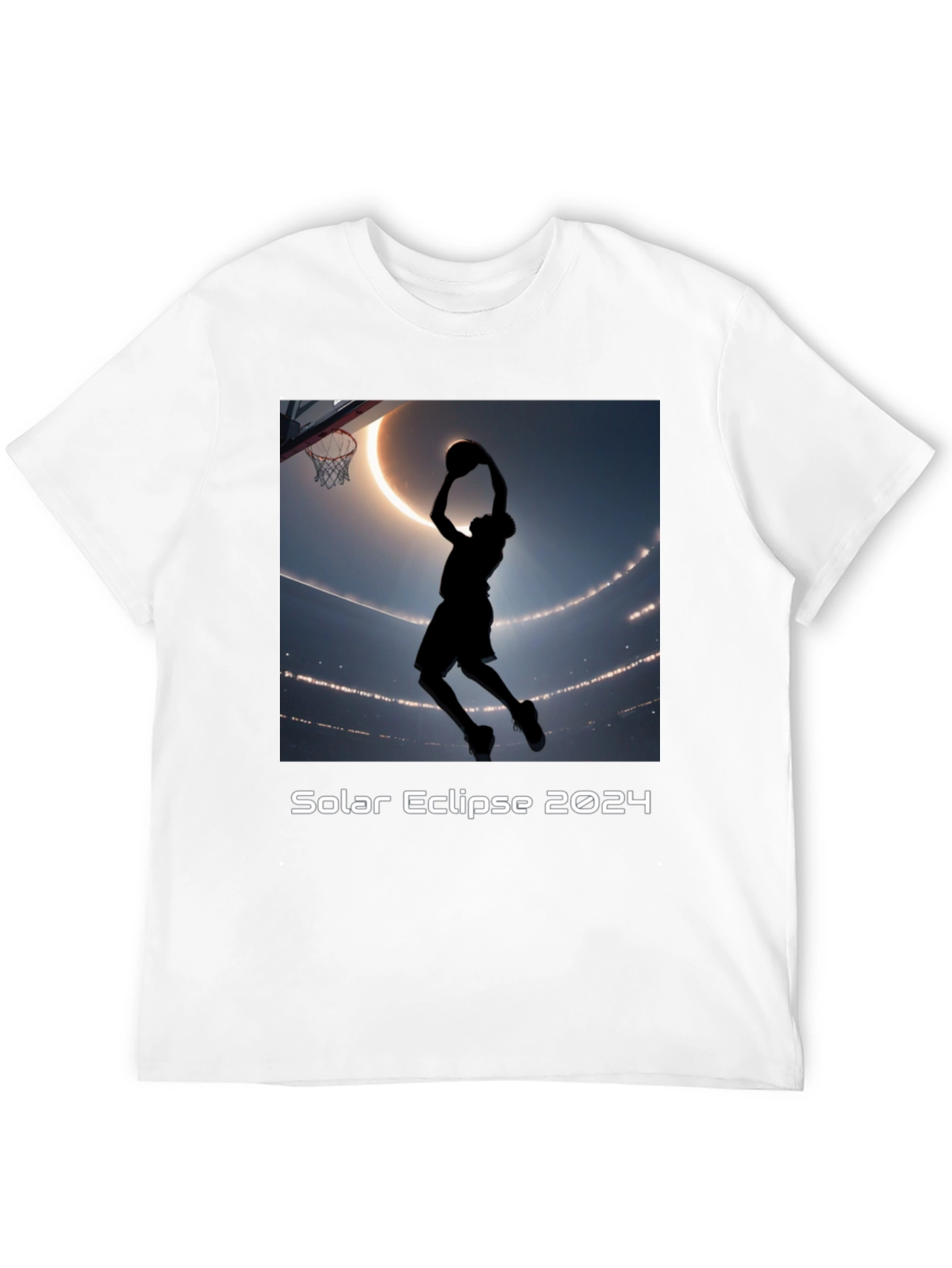 Solar Eclipse 2024 Basketball Graphic Tee