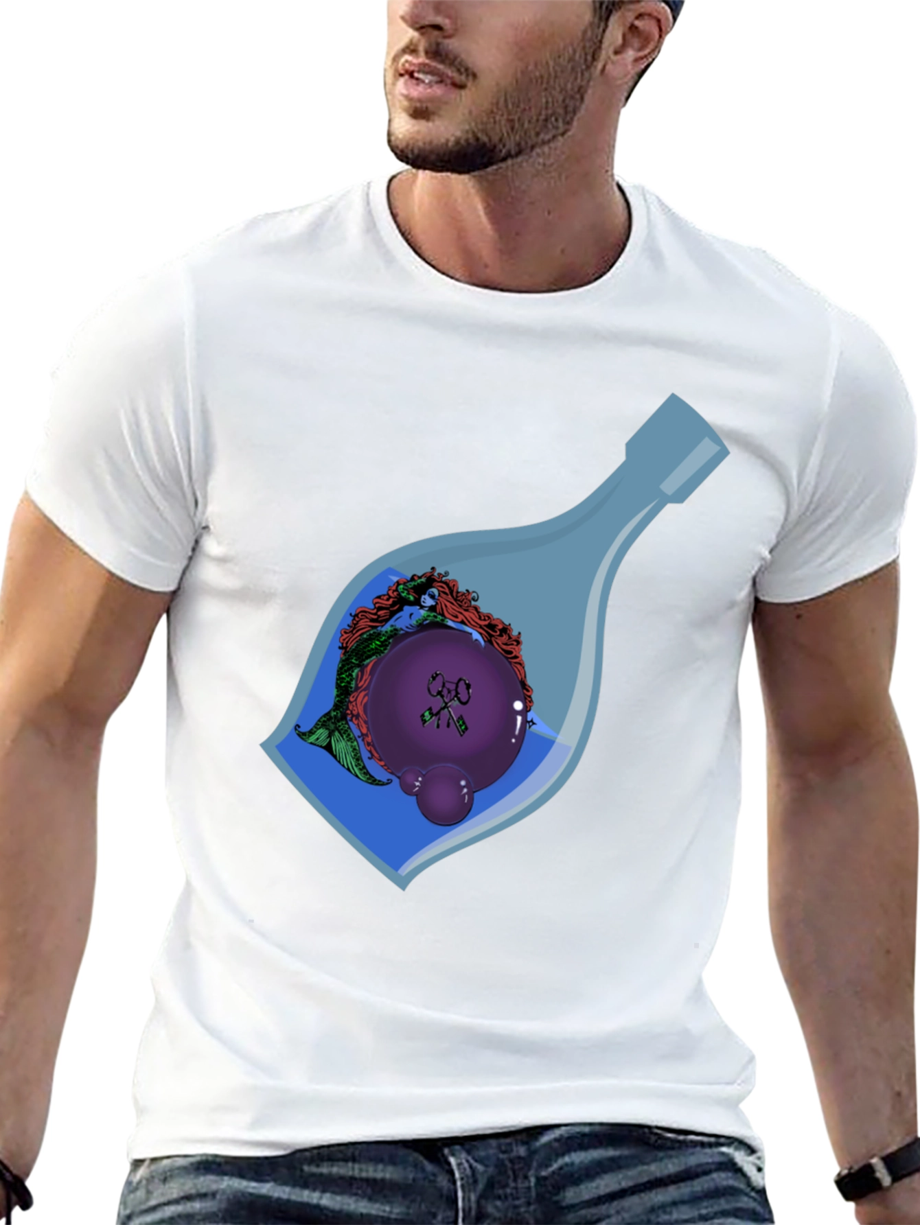 Mermaid in a Bottle Graphic Tee