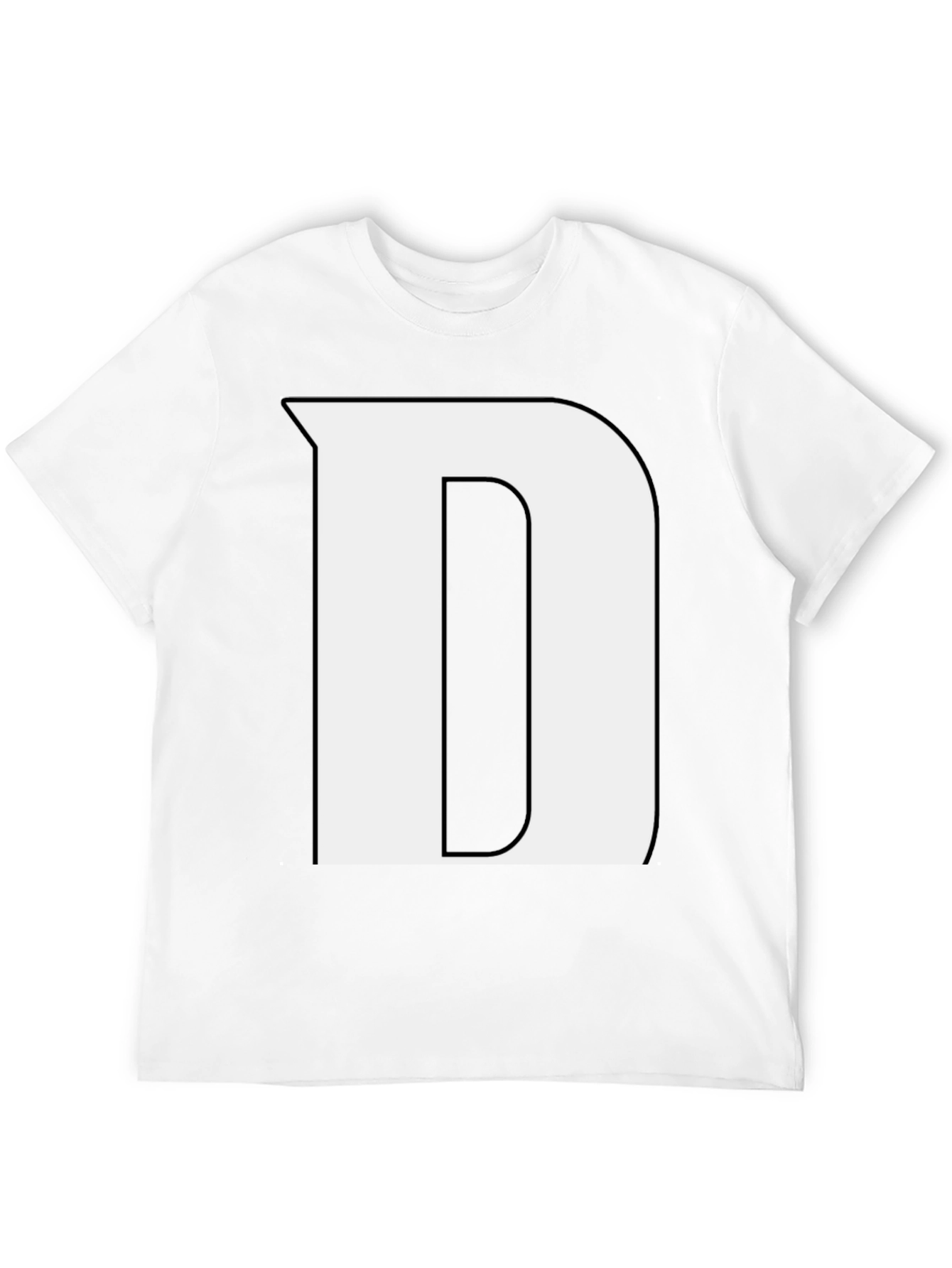 Bold Initial D Black T-Shirt