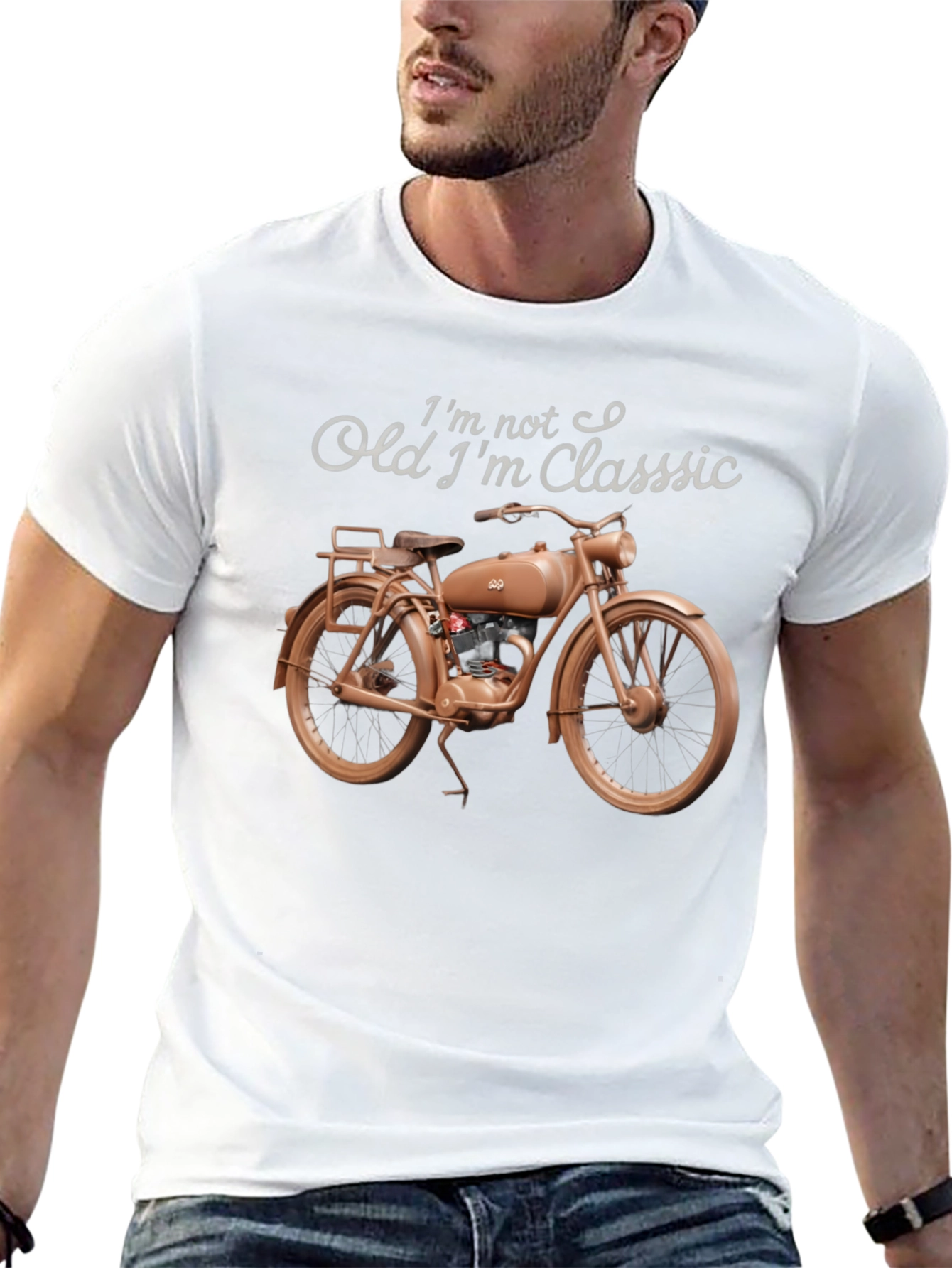 Classic Motorcycle Graphic T-Shirt