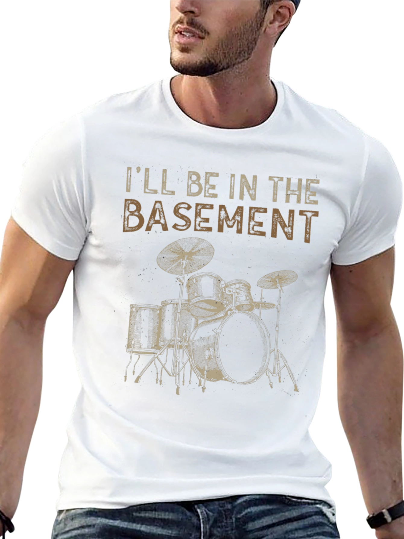 Basement Drummer Graphic Tee