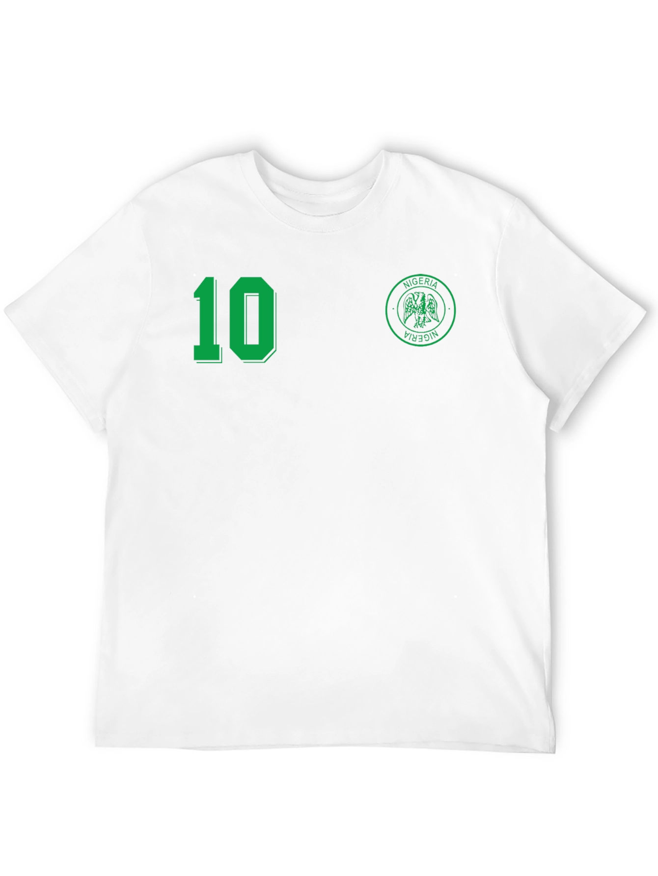 Nigeria Retro Soccer Jersey - Number 10 Black T-Shirt