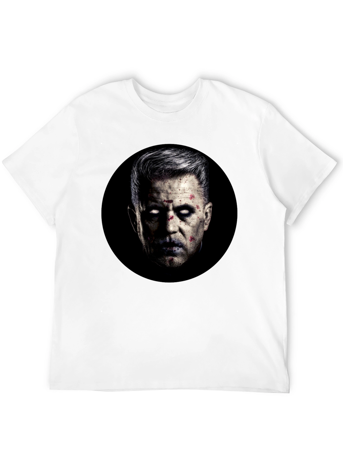 Zombie Portrait Black Graphic T-Shirt