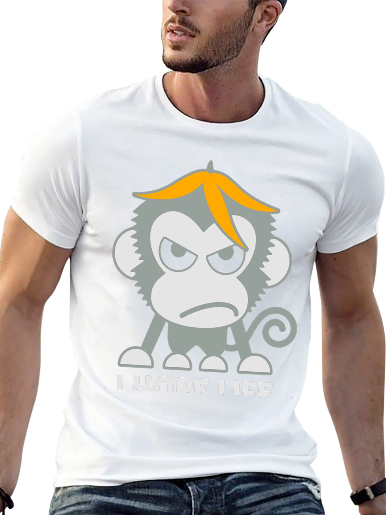 Grumpy Monkey Graphic T-Shirt - Unisex