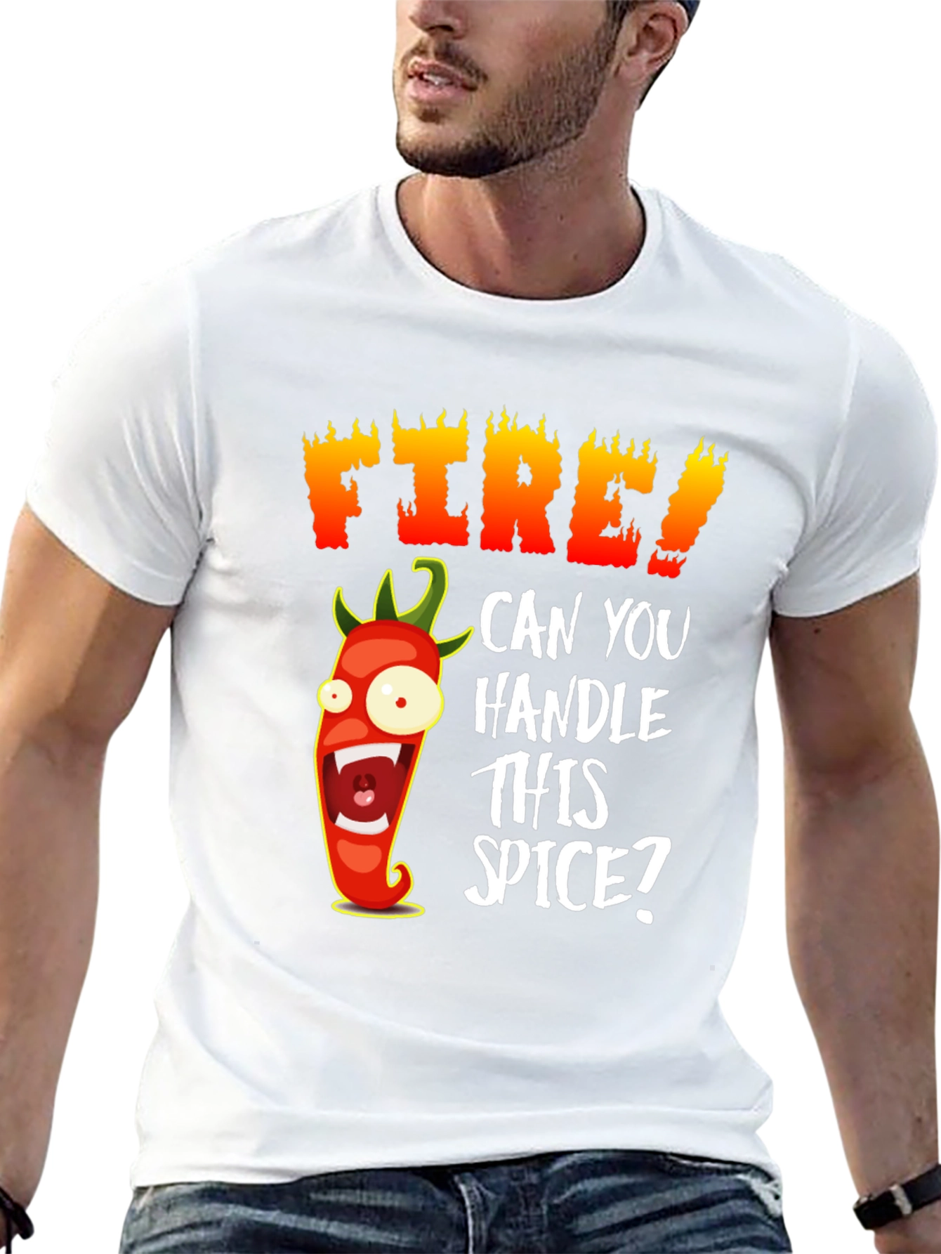 Fiery Chili Pepper Graphic T-Shirt