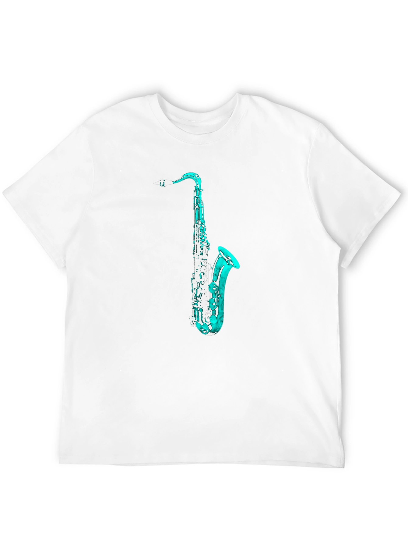 Saxophone Graphic Black T-Shirt