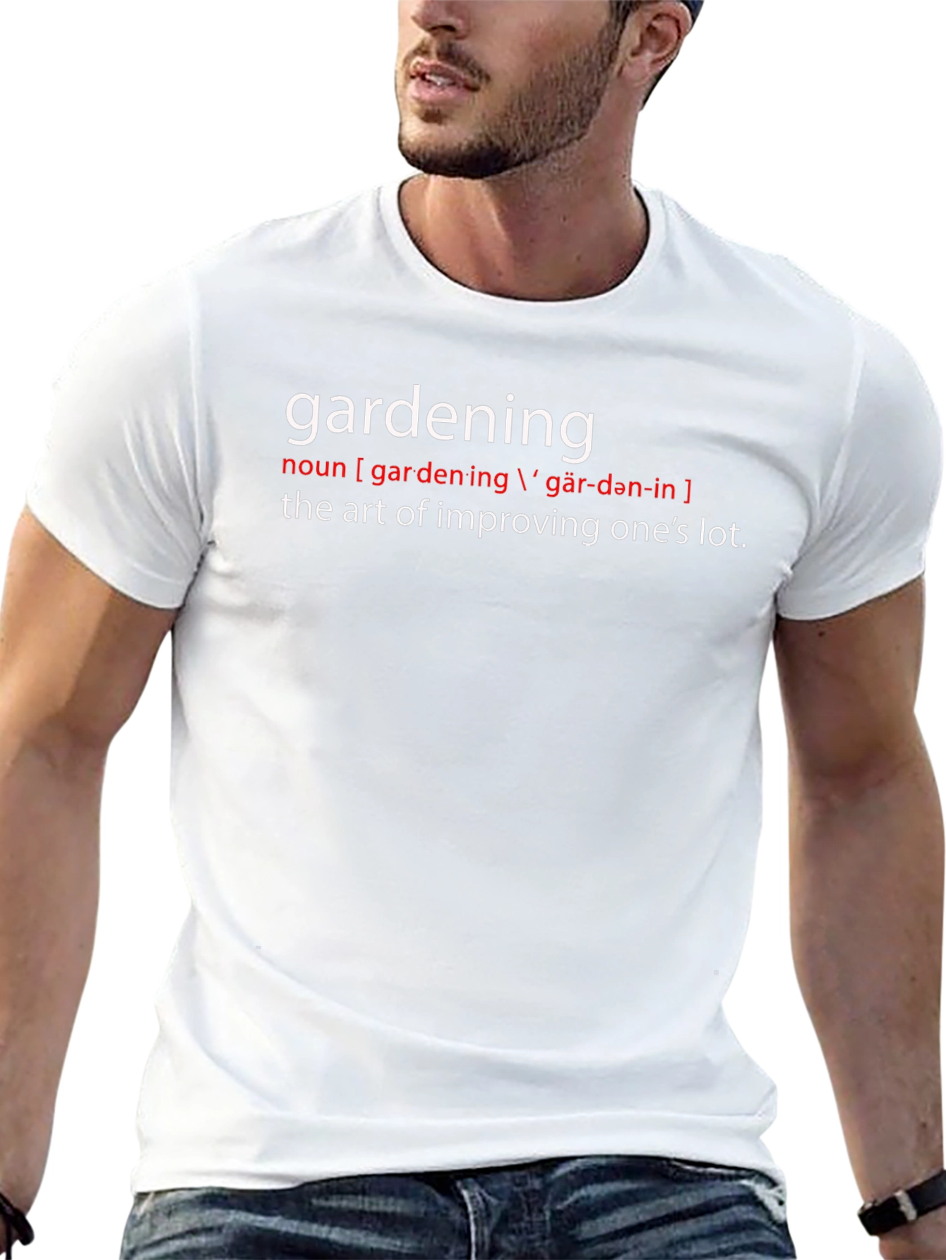 Gardening Definition Graphic Tee - Perfect for Gardeners