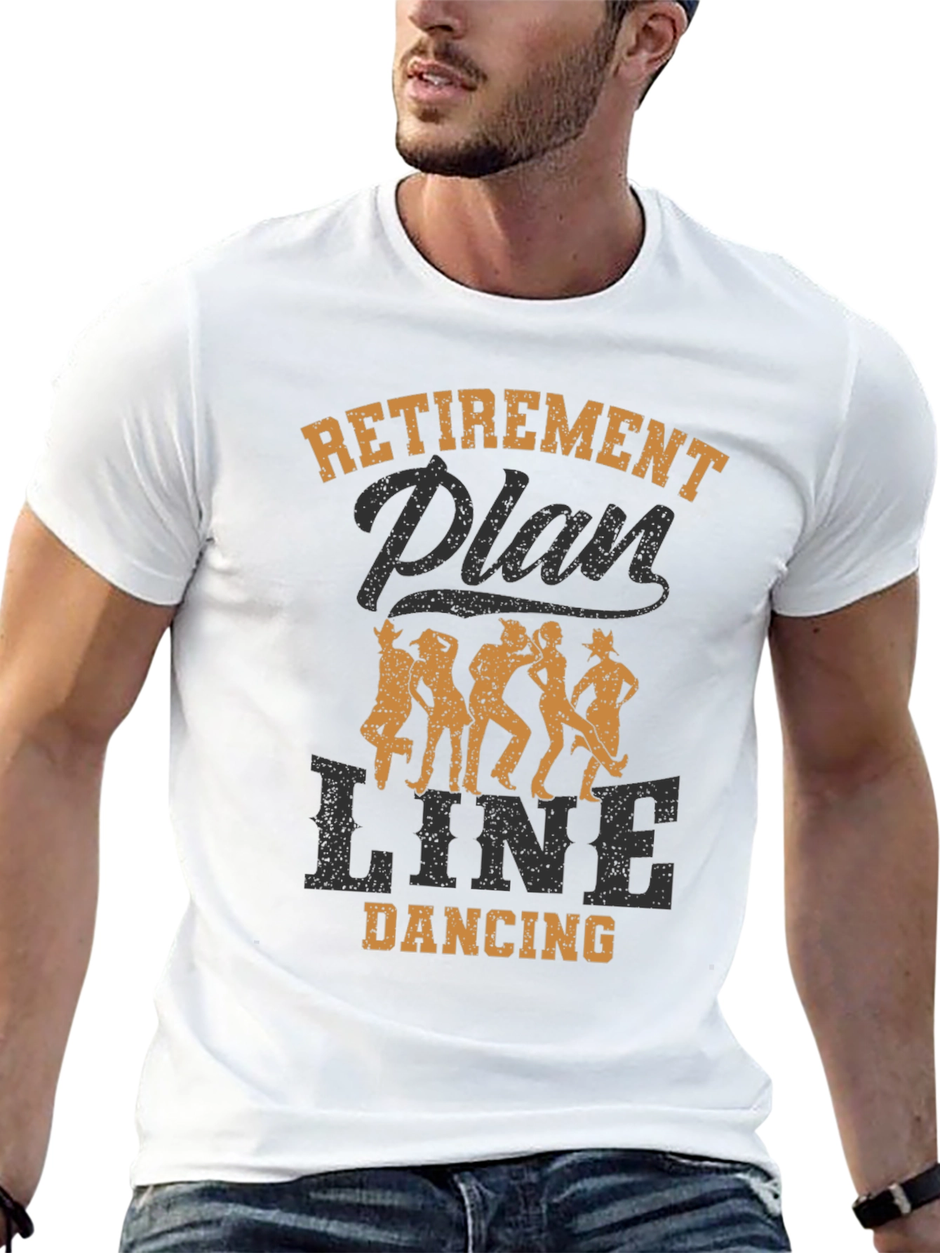 Retirement Plan Line Dancing Graphic Tee