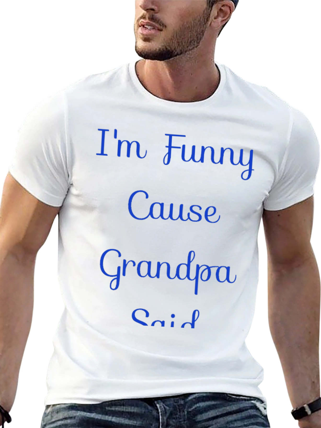 Funny Grandpa Said Mens Black T-Shirt