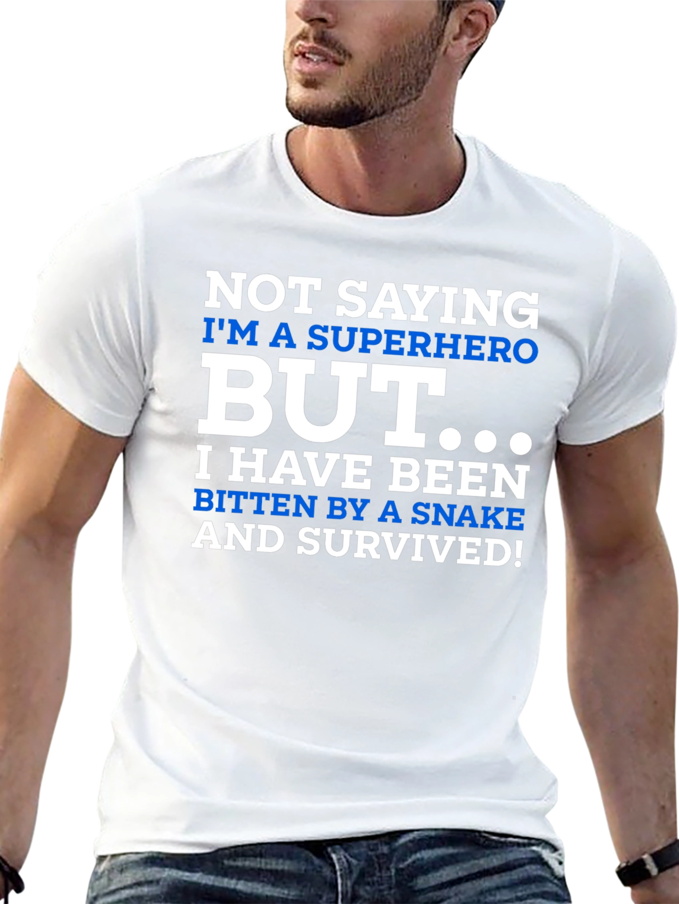 Superhero Snake Bite Survivor Novelty T-Shirt