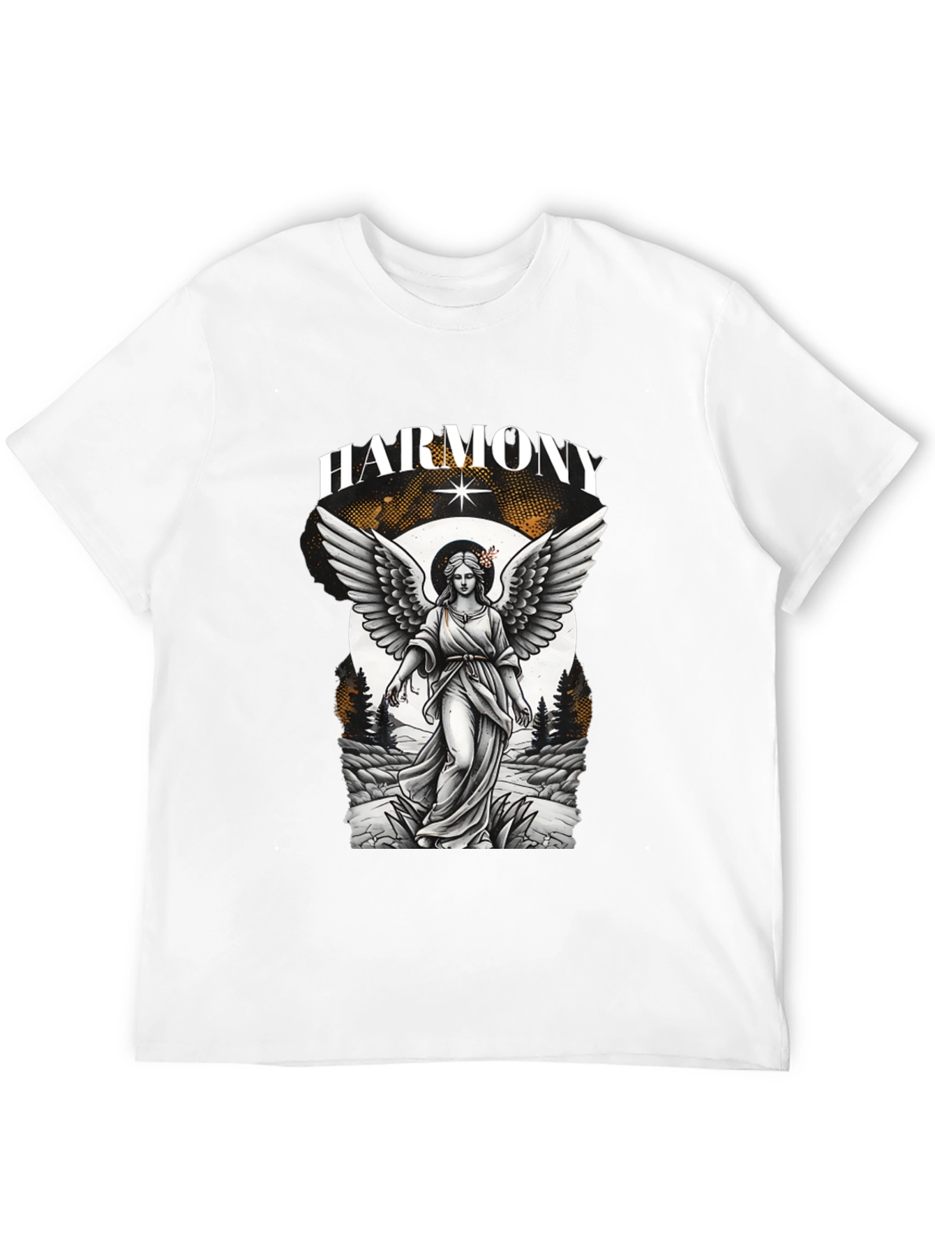 Harmony Angel Graphic T-Shirt - Black