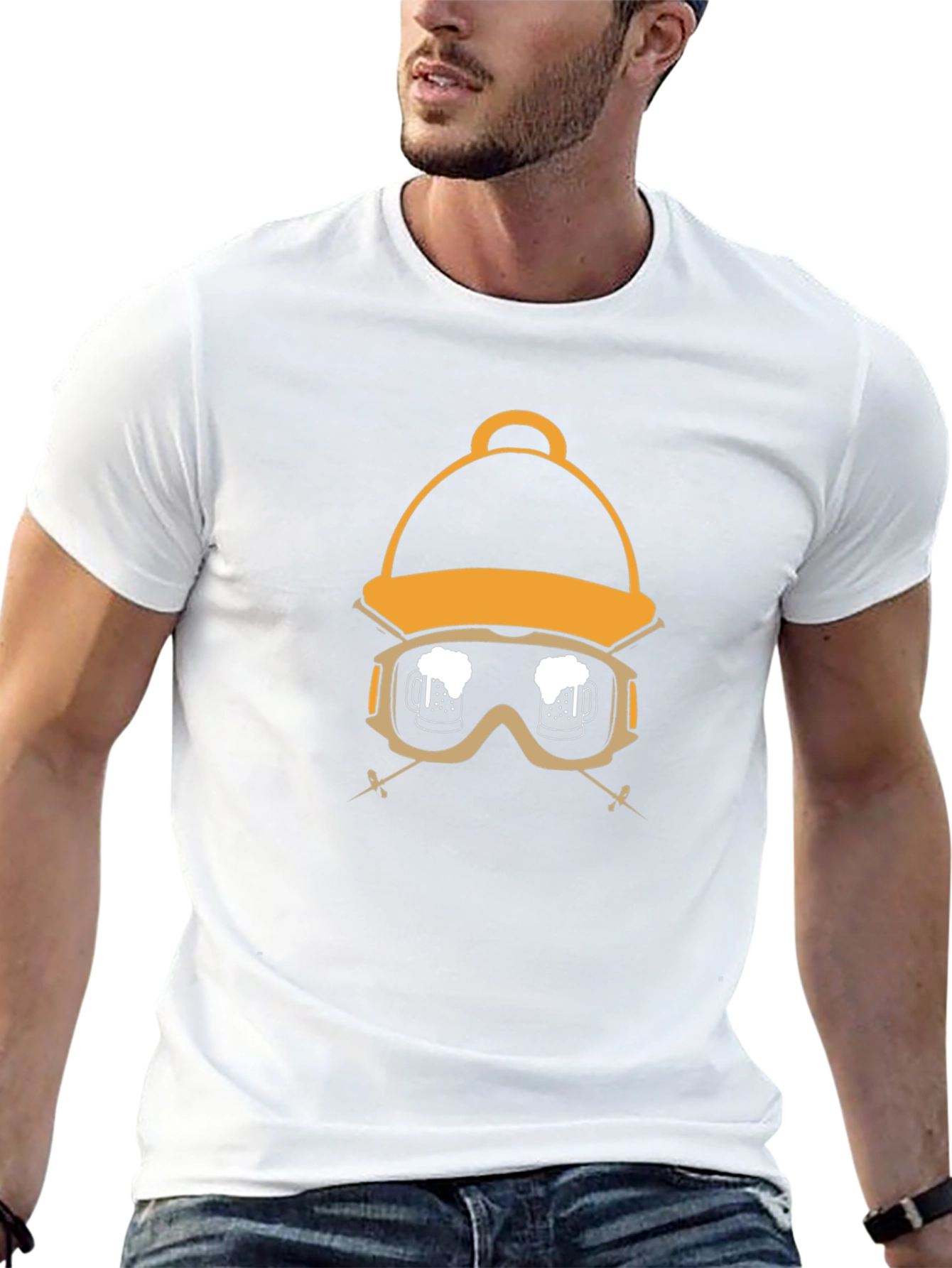 Ski Beer T-Shirt - Winter Holiday Brew Crew
