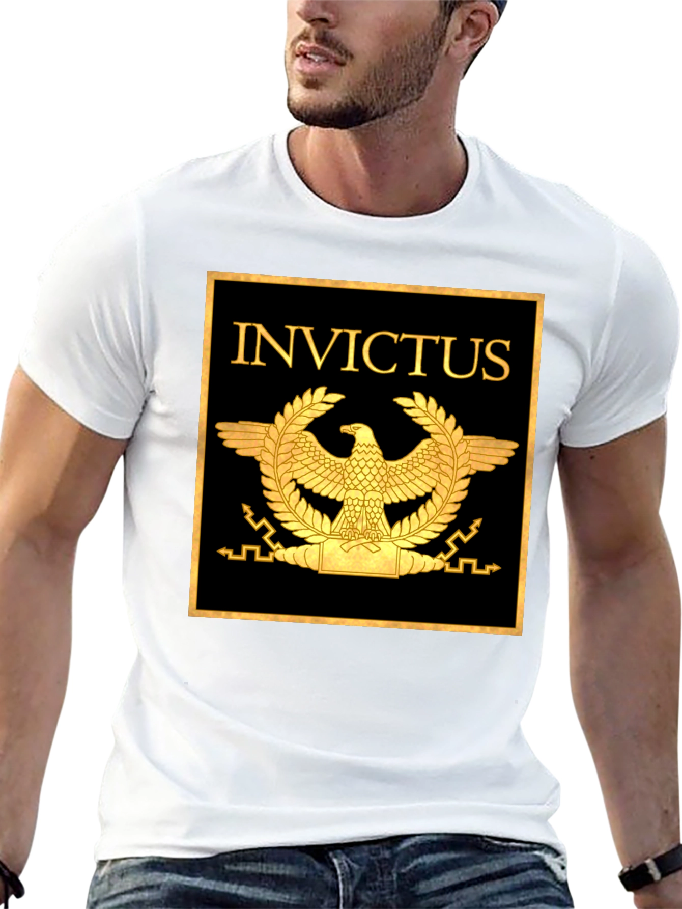 Invictus T-Shirt - Roman Eagle Graphic Tee