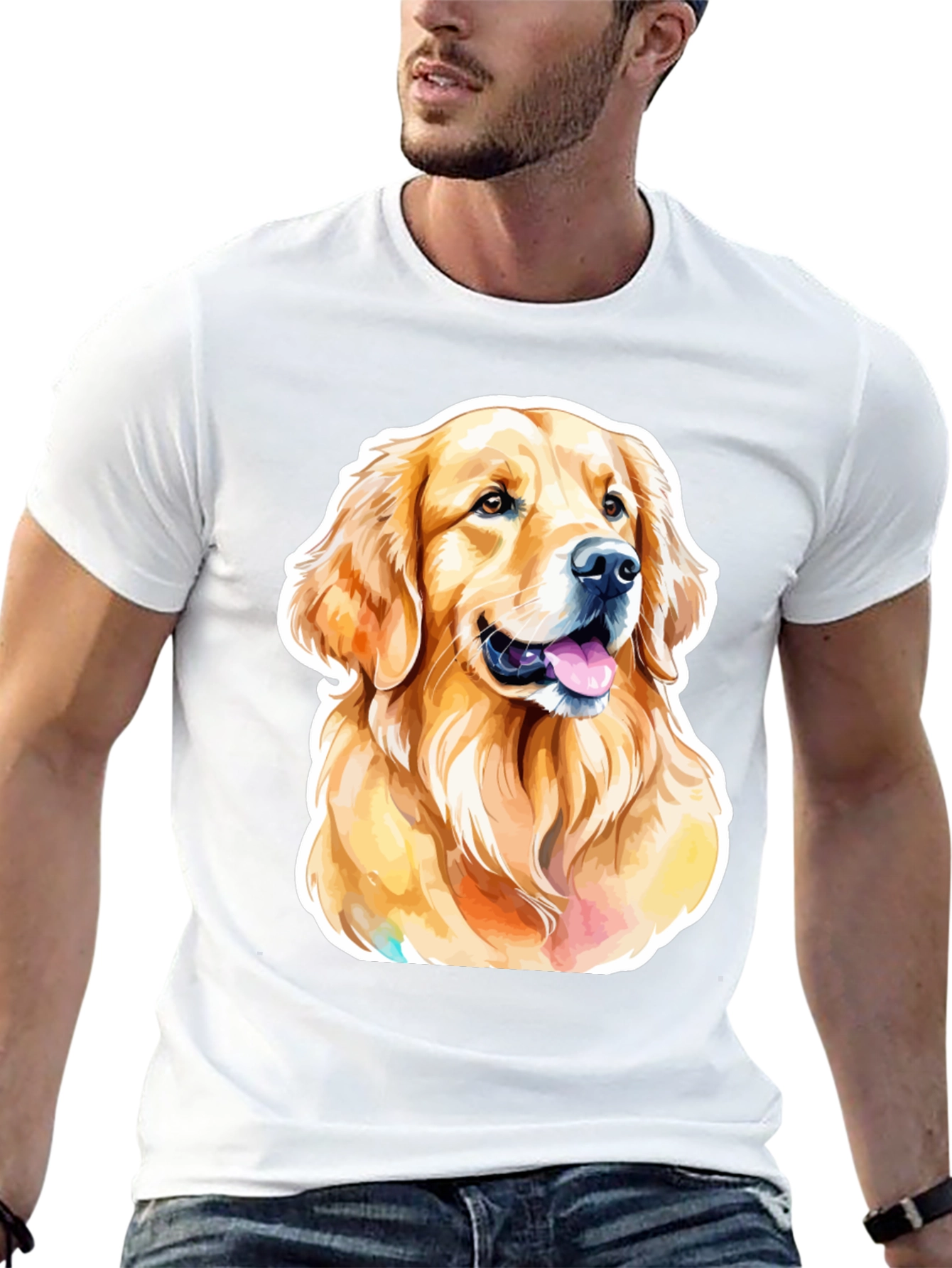 Golden Retriever Dog Graphic T-Shirt