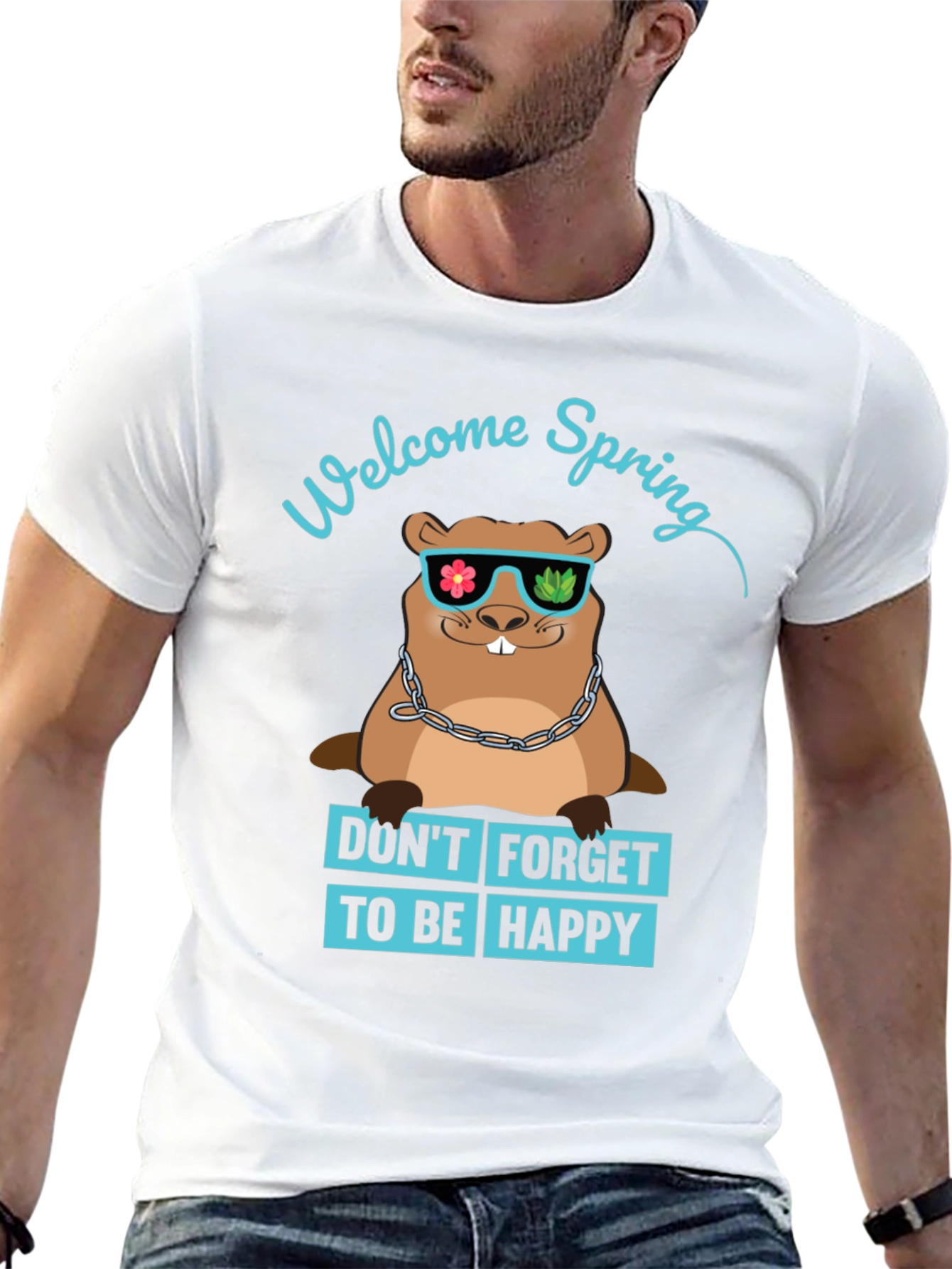 Welcome Spring Groundhog T-Shirt