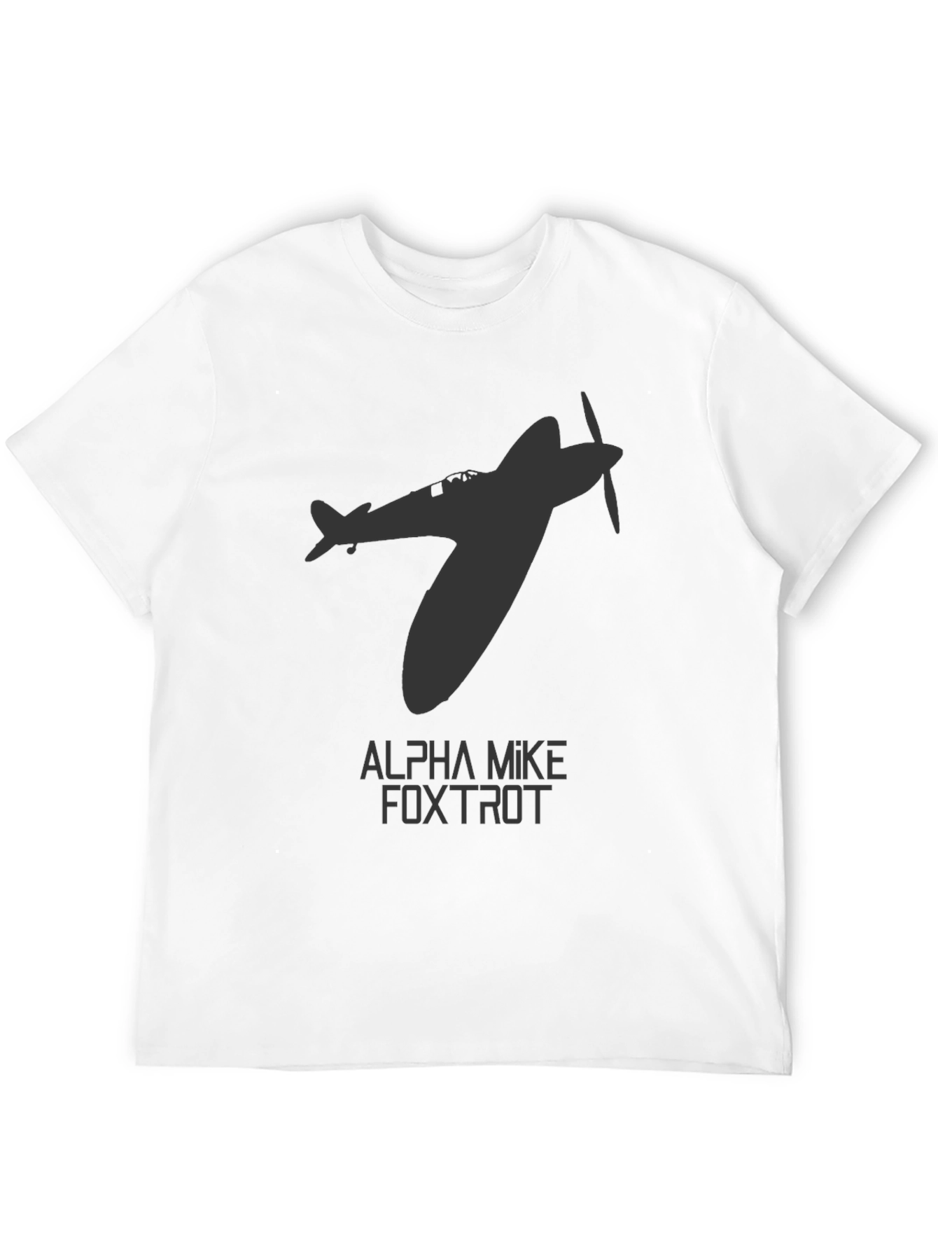 Spitfire Plane Graphic T-Shirt - Aviation Enthusiast Tee