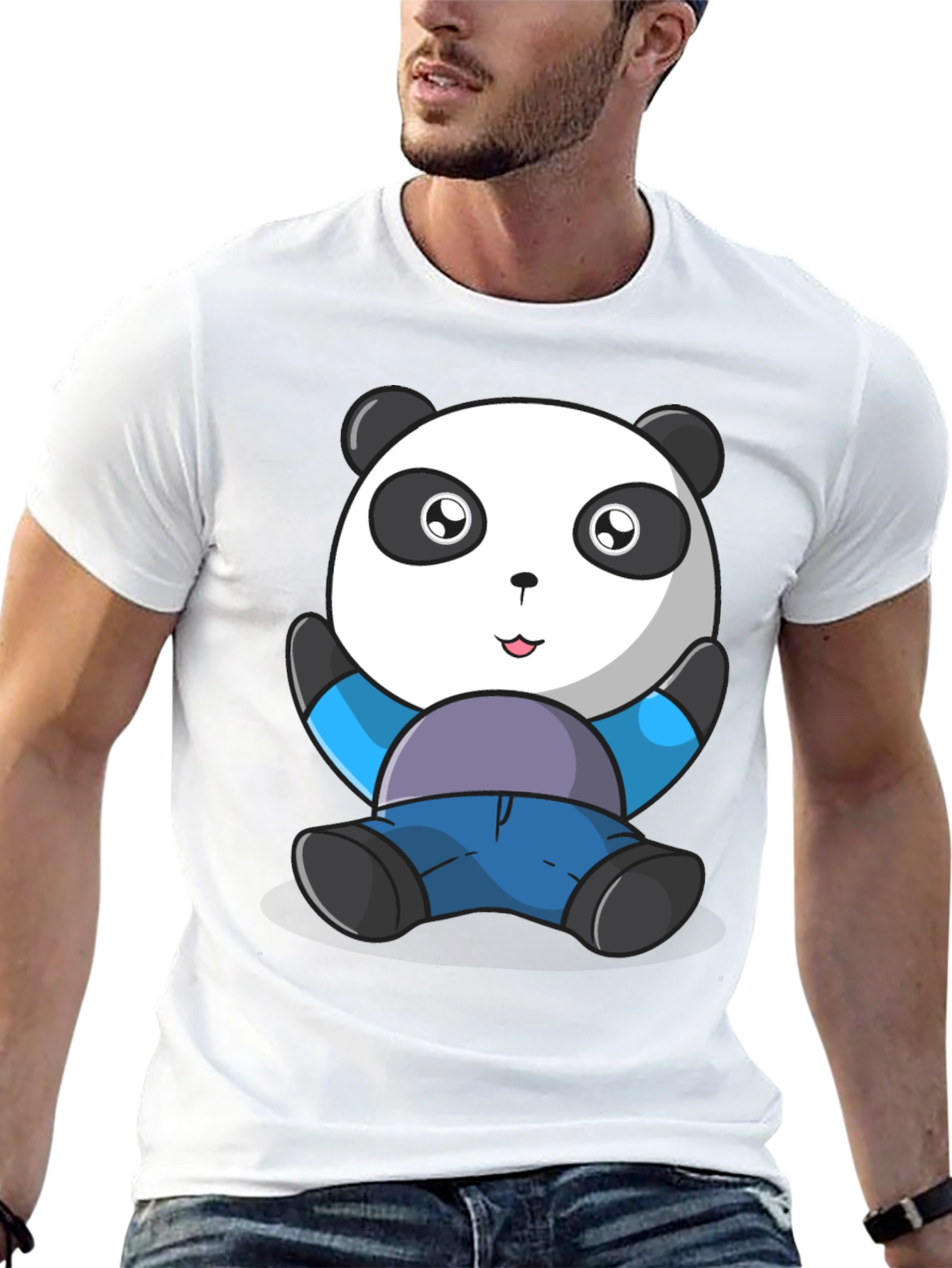 Cute Panda Bear Graphic T-Shirt