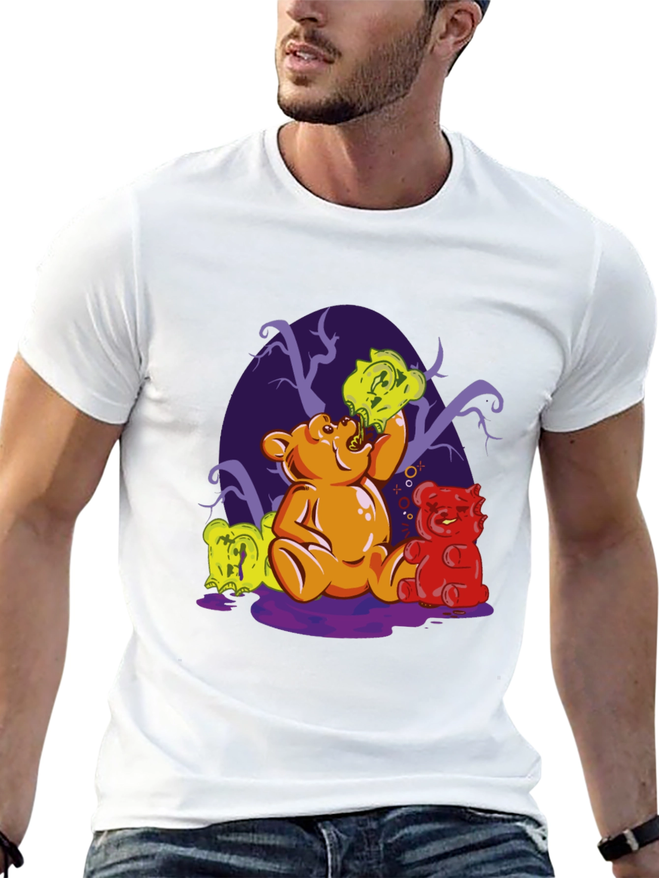 Gummy Bear T-Shirt - Funny Edible Art Tee