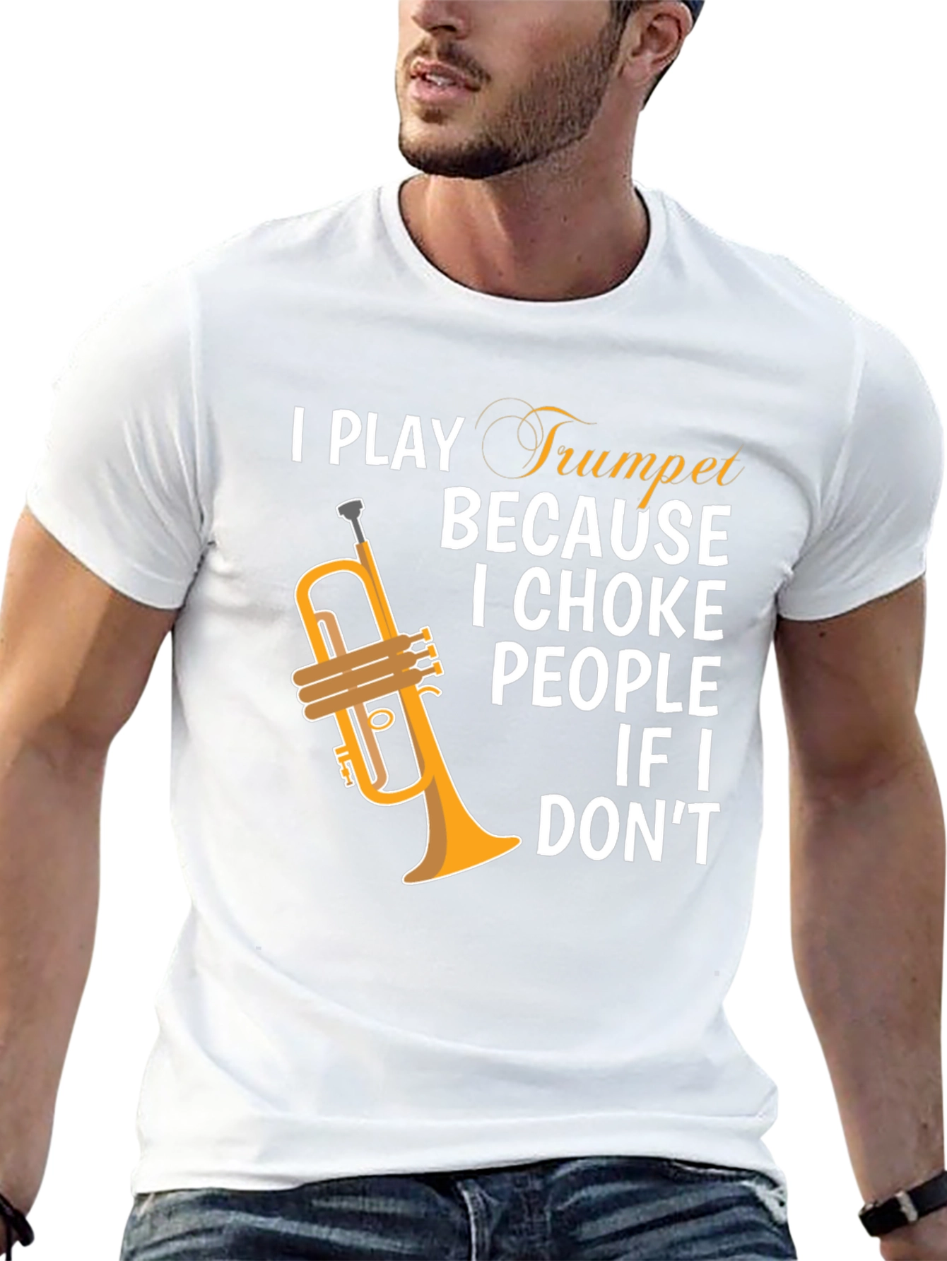 I Play Trumpet Graphic Tee