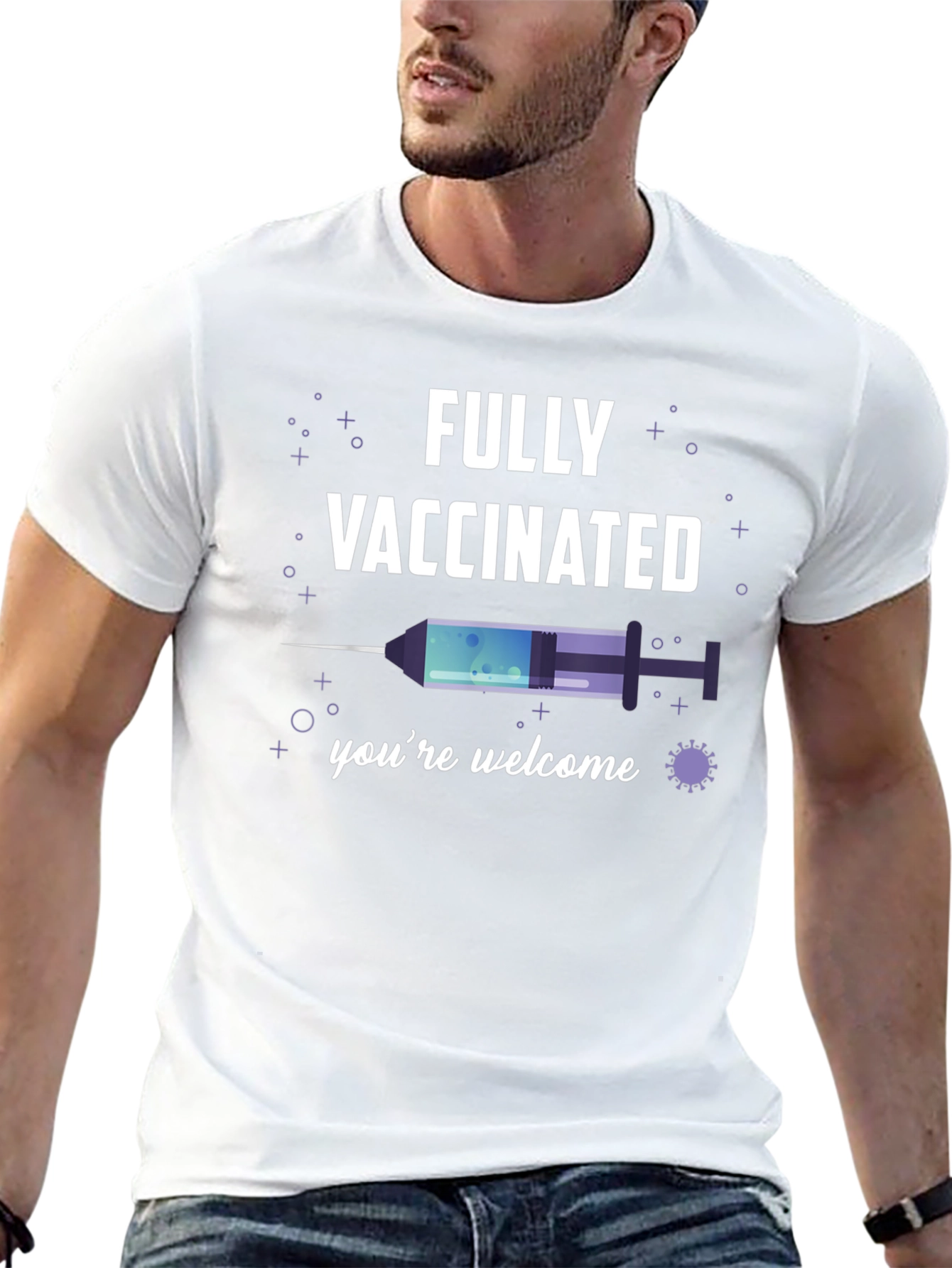Fully Vaccinated T-Shirt Novelty Tee