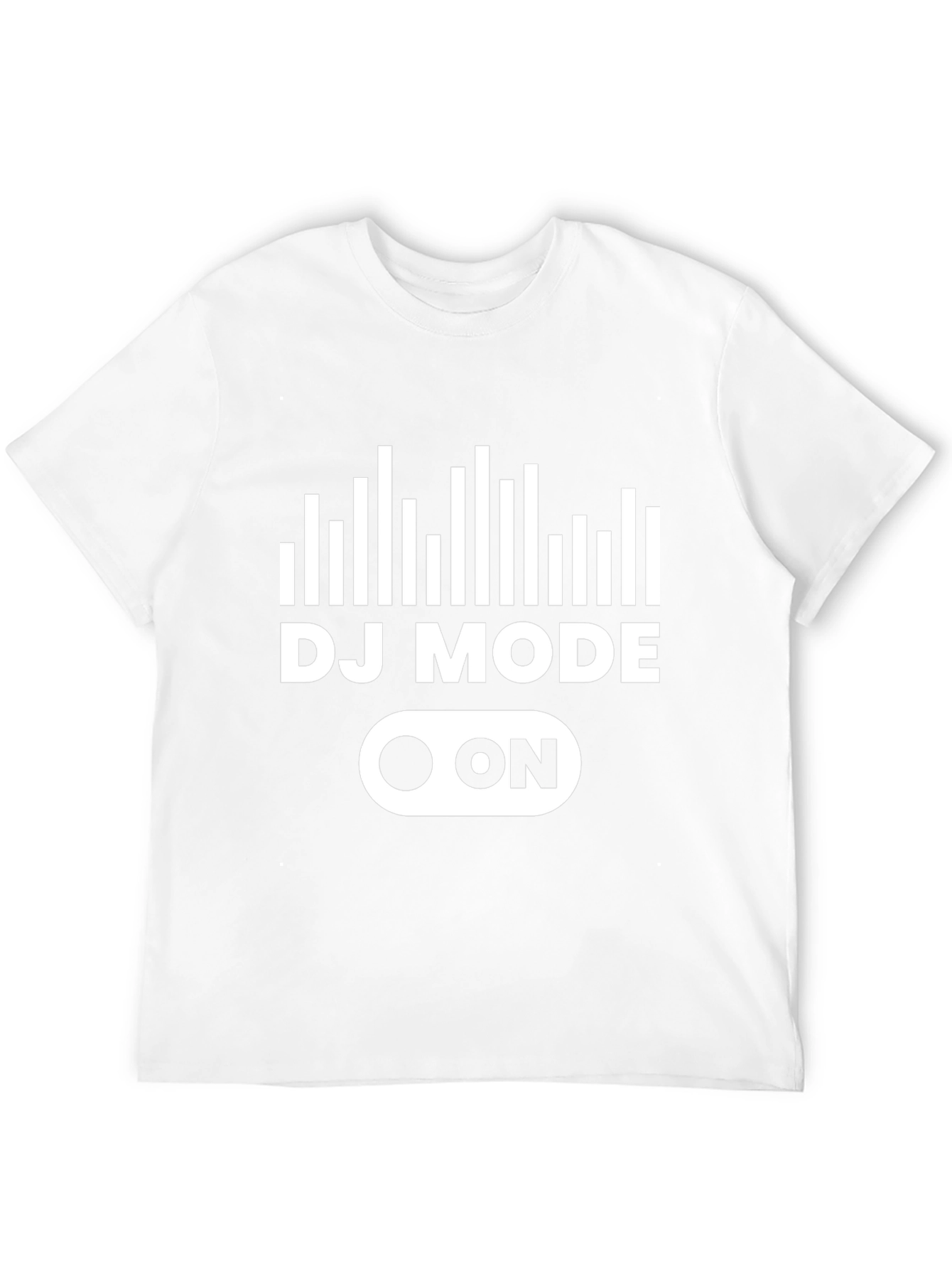 DJ Mode On Graphic Tee - Black Cotton T-Shirt