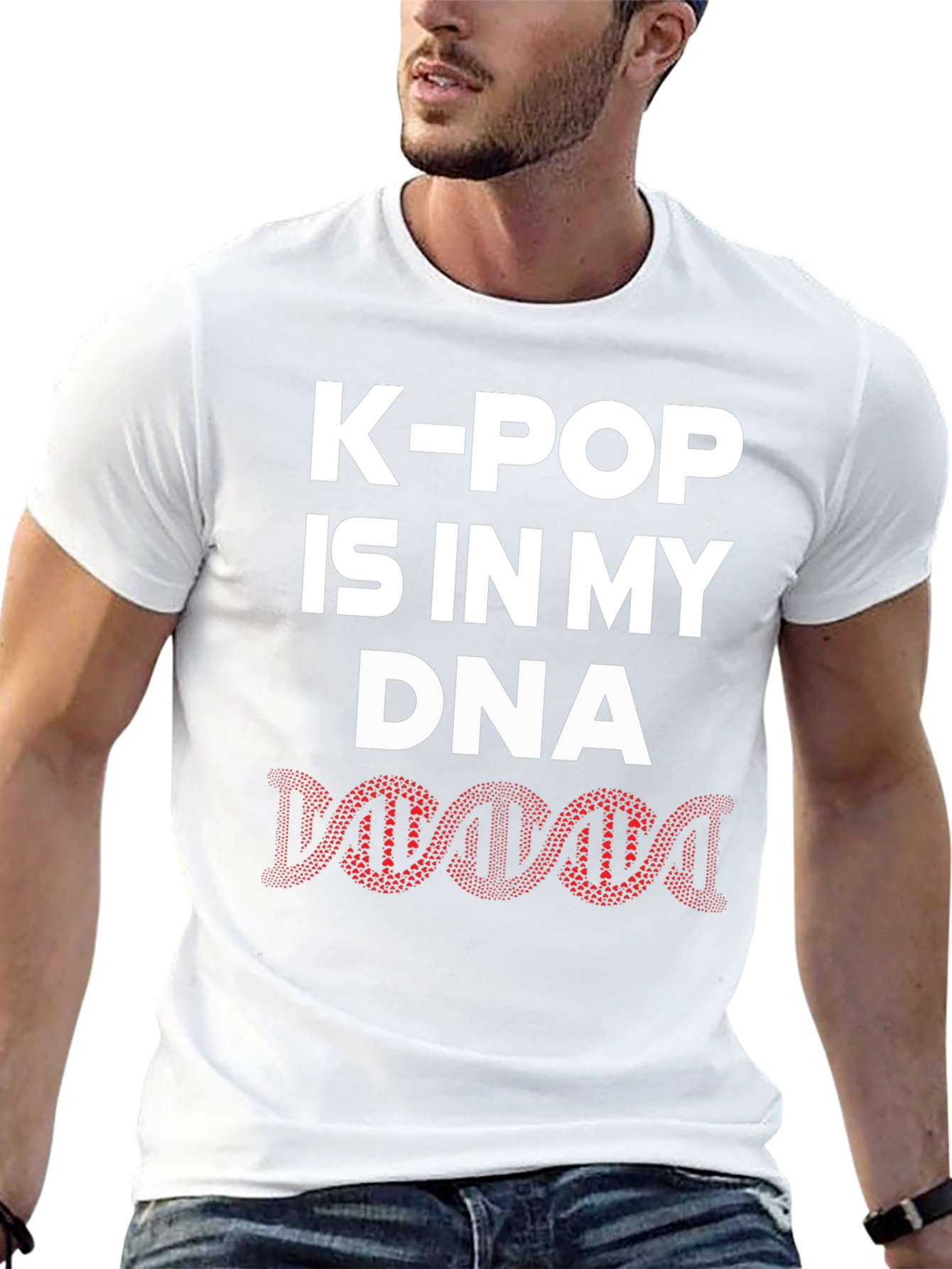 K-Pop DNA Black Graphic Tee