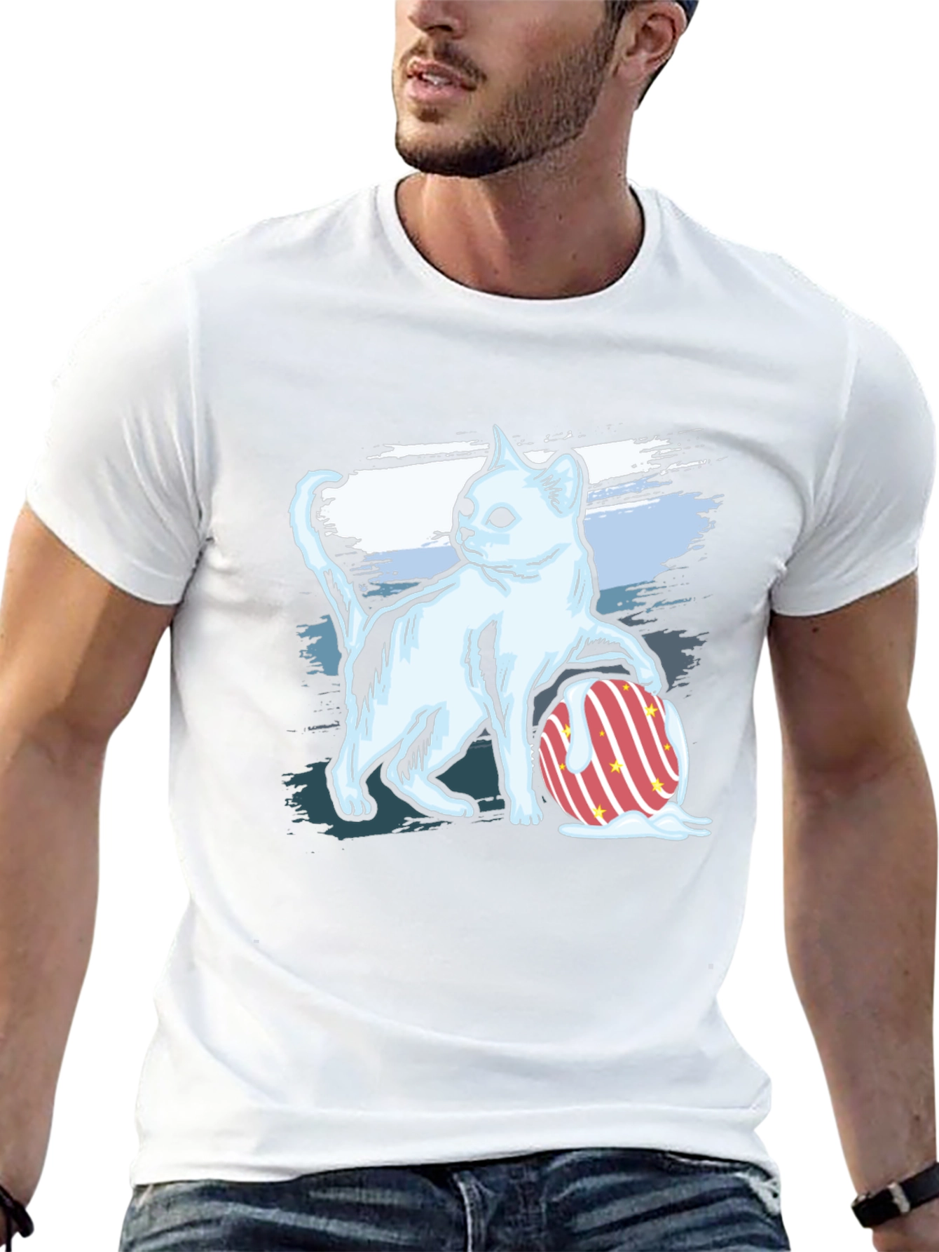 Melting Easter Egg Cat T-Shirt